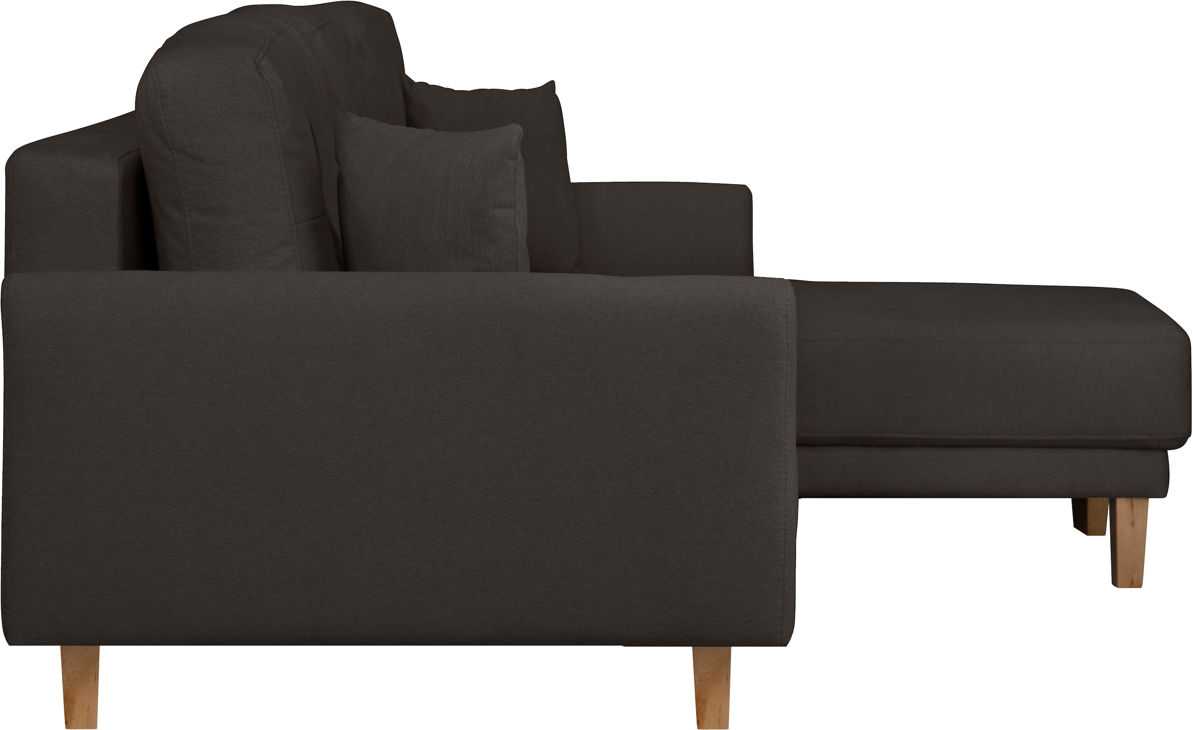 Home affaire Ecksofa »TRIPLO optionale Schlafsofa mit Bettkasten, Maße B/T/H: 234/164/89 cm«, L-Form wahlweise mit Bettfunktion - Liegefläche 132x210 cm