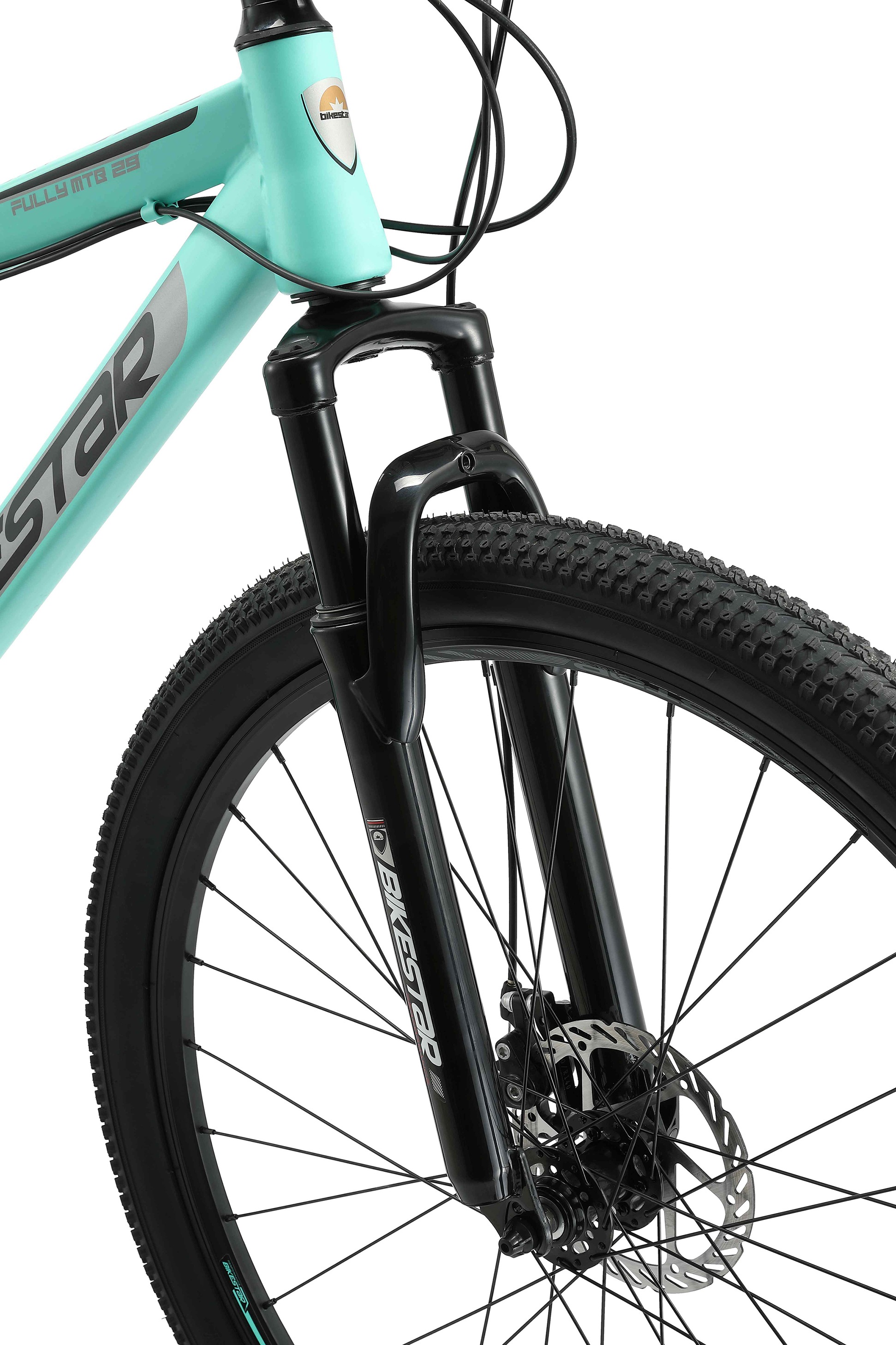 Bikestar Mountainbike, 21 Gang, Shimano, RD-TY300 Schaltwerk, Kettenschaltung, für Damen und Herren, Kettenschaltung