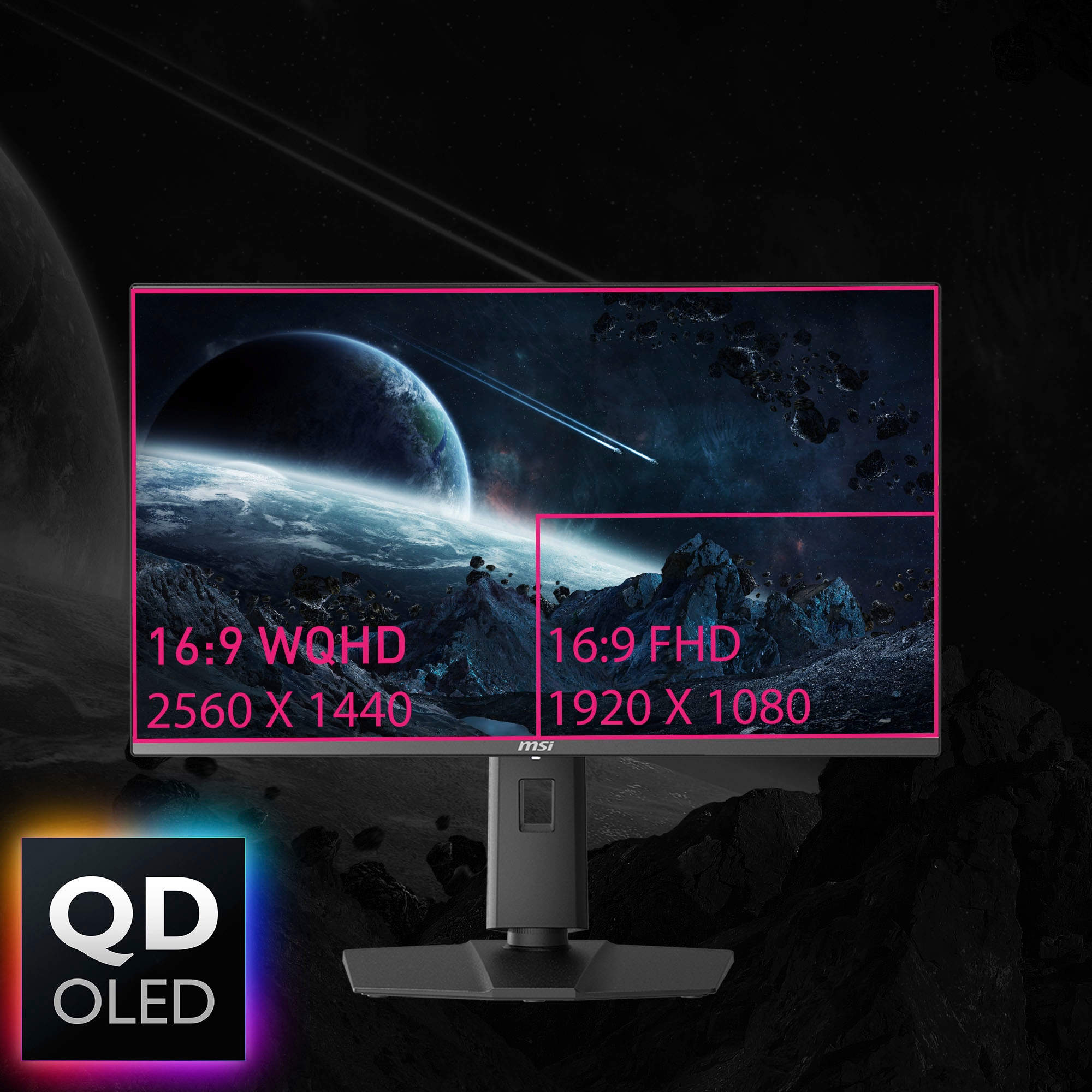 MSI Gaming-Monitor »MPG 271QRX QD-OLED«, 67 cm/27 Zoll, 2560 x 1440 px, WQHD, 0,03 ms Reaktionszeit, 360 Hz