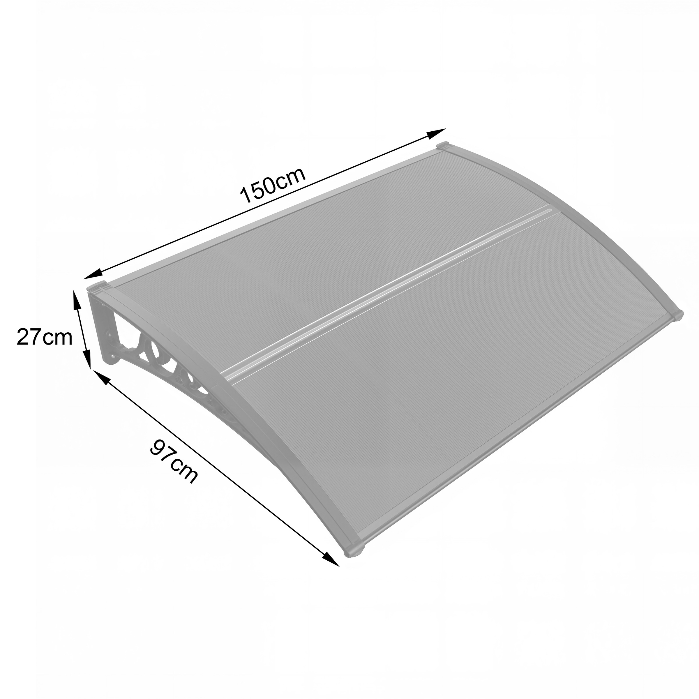 KONIFERA Pultvordach »DA 100«