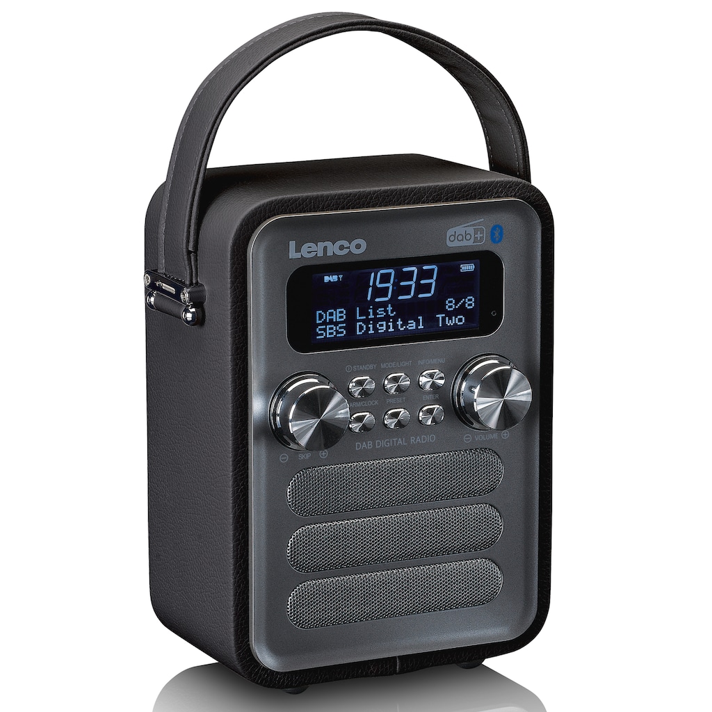 Lenco Digitalradio (DAB+) »PDR-051«, (Bluetooth FM-Tuner mit RDS-Digitalradio (DAB+) 4 W)