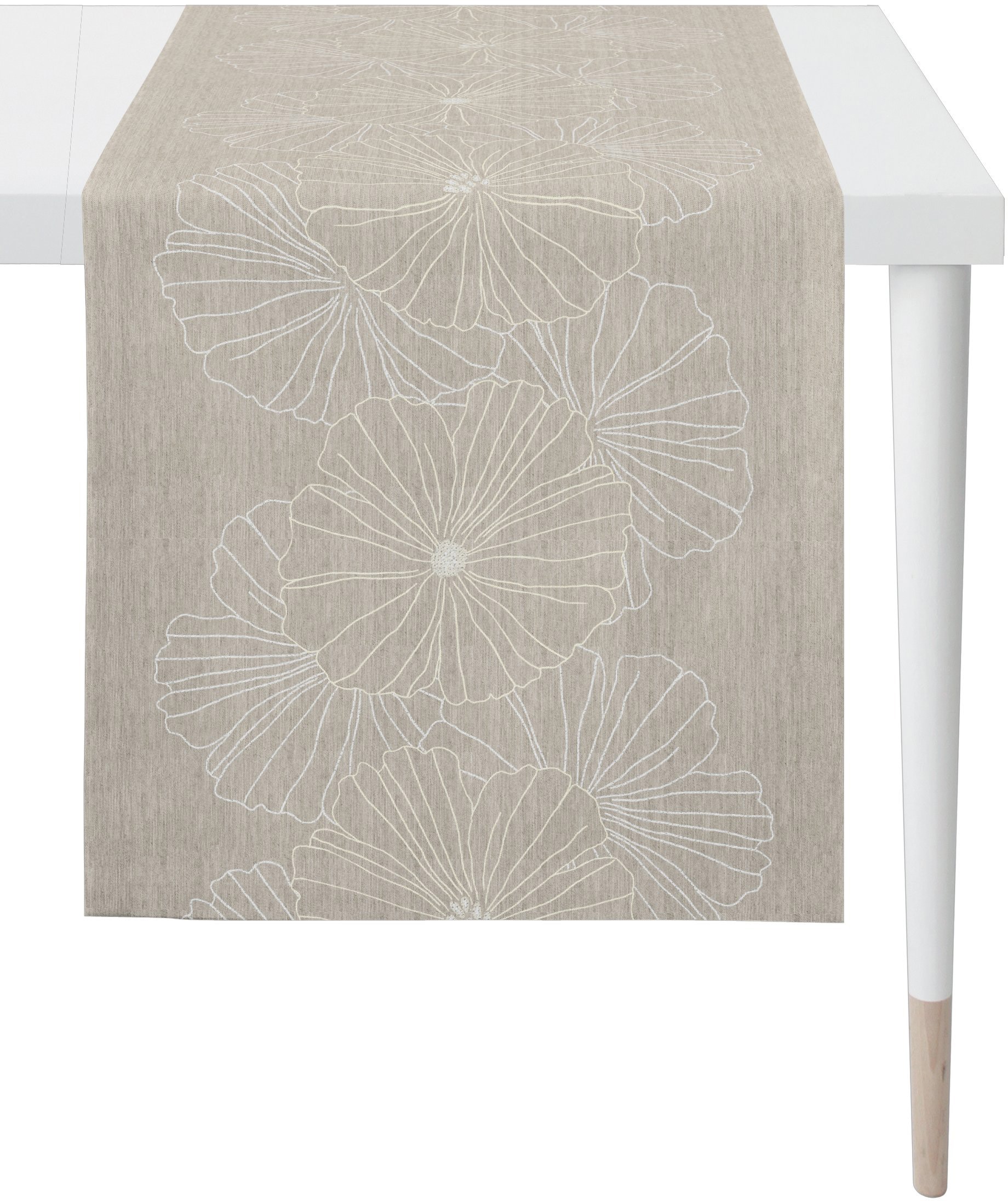 APELT Tischläufer »8027 LOFT STYLE« Jacquardgewebe natur Obermaterial: 70% Polyester, 30% Viskose B/L: 48 cm x 140 cm