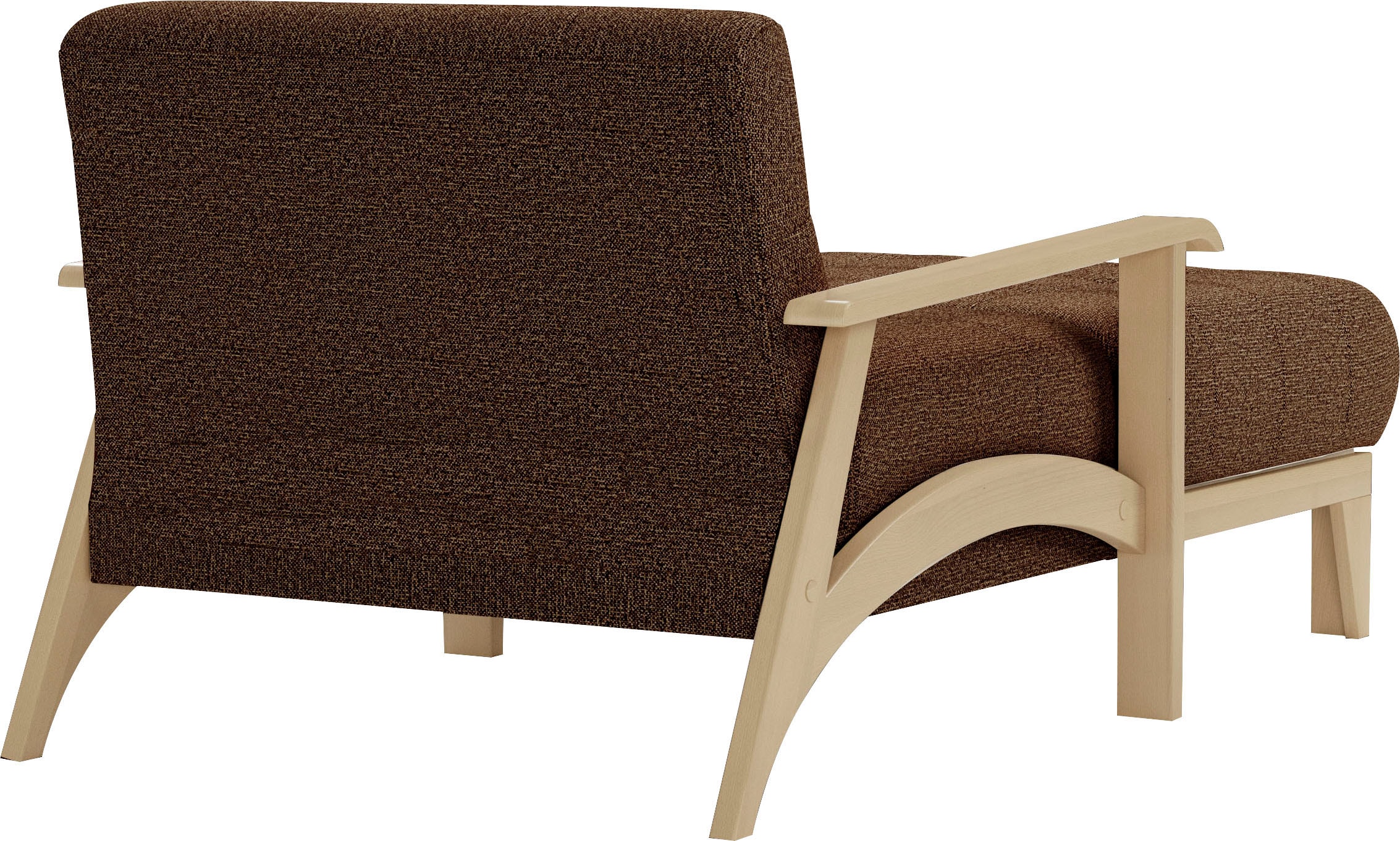 sit&more Recamiere »Billund«, Armlehnen aus Buchenholz in natur, verschiedene Bezüge und Farben