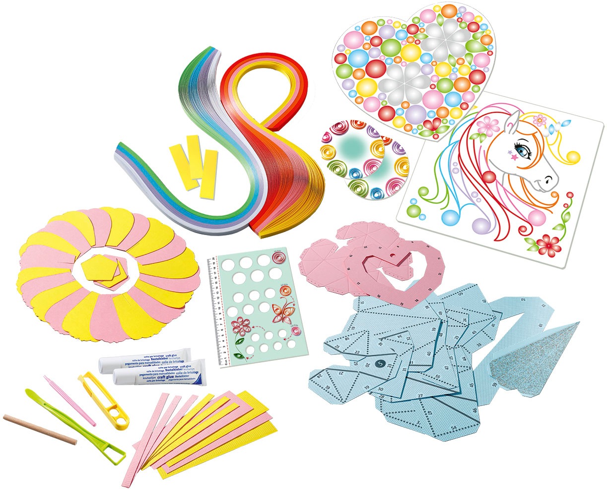Ravensburger Kreativset »Paper Art Flowers & Unicorn«, Made in Europe