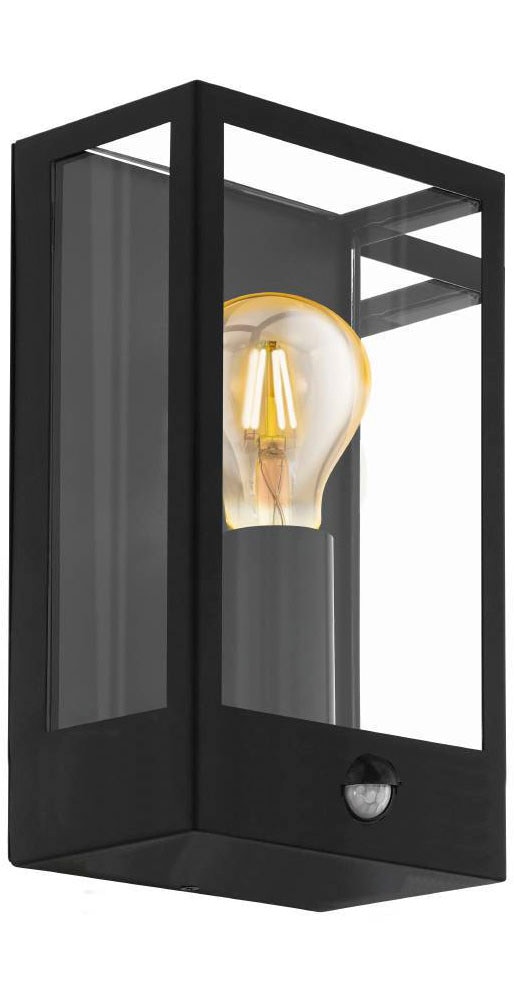 EGLO Wandleuchte »ALAMONTE«, 1 flammig, Leuchtmittel E27 | ohne Leuchtmittel, Außenleuchte, Bewegungsmelder, Dämmerungssensor, Wandlampe, E27, IP44
