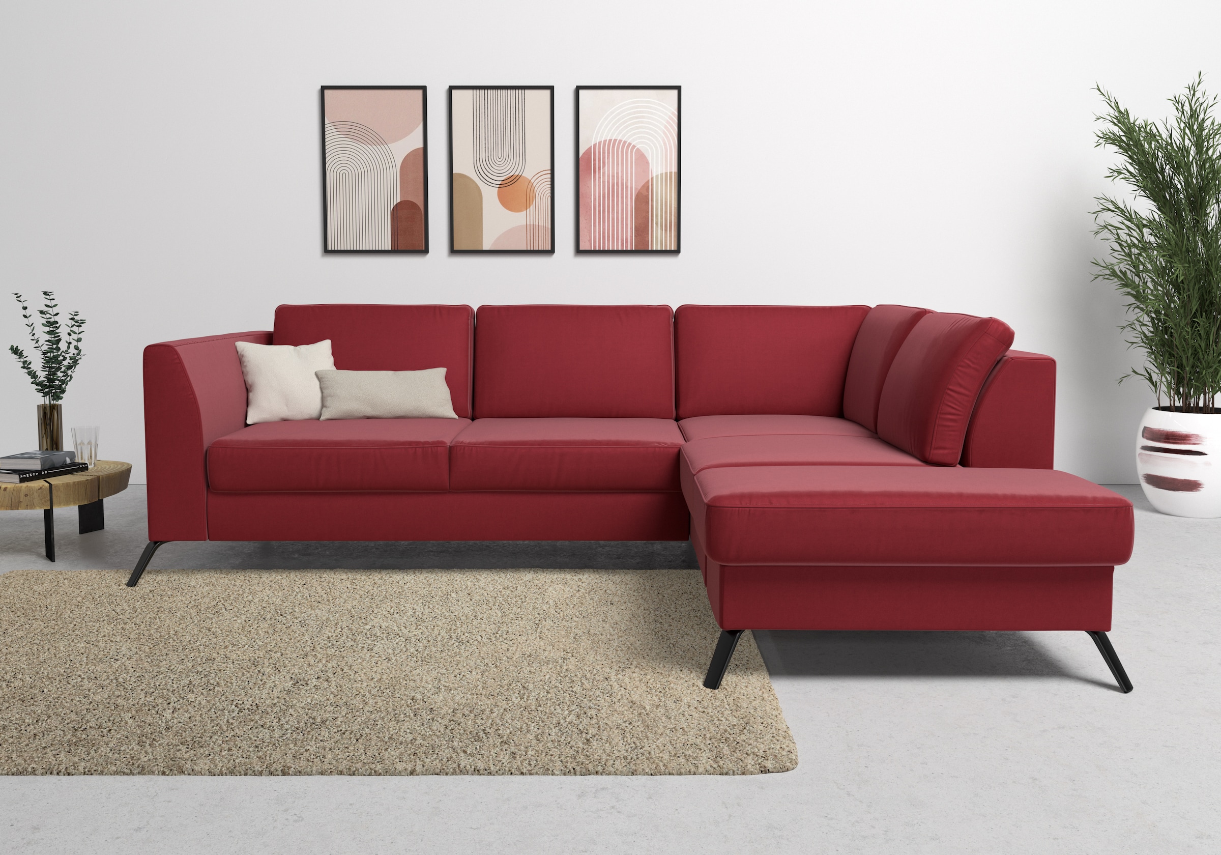 sit&more Ecksofa »Olsen L-Form«, inklusive Sitztiefenverstellung, wahlweise günstig online kaufen