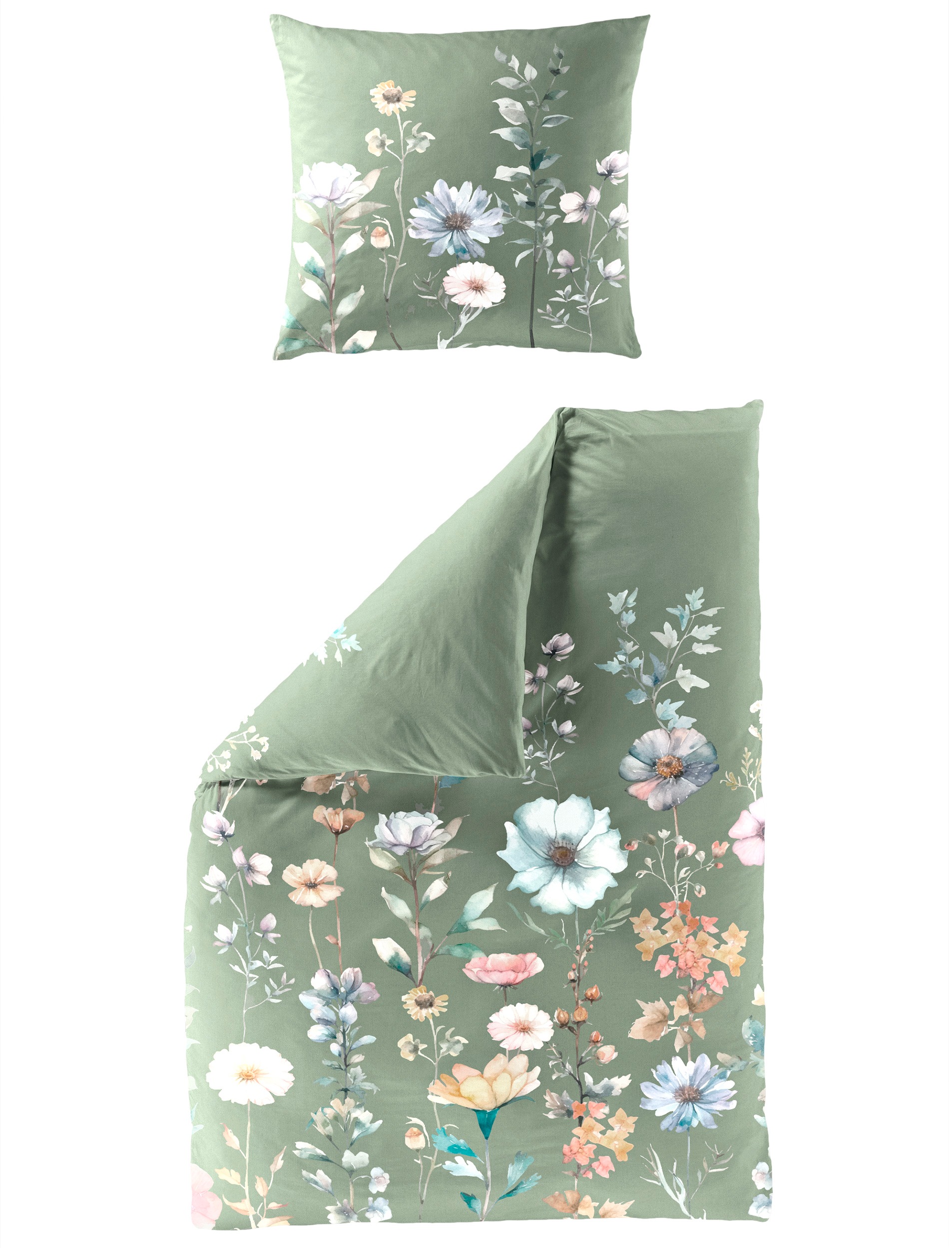 BIERBAUM Bettwäsche »5302« 2 Stk. tlg. Mako-Satin, 100 % Baumwolle, pflegel günstig online kaufen