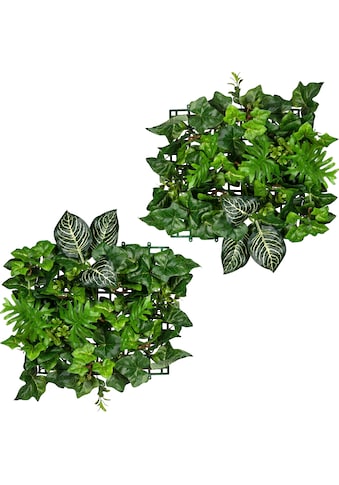 Creativ green Künstliche Zimmerpflanze »Blättermatte Philo-Efeumix«, (2 St.), 2er Set kaufen
