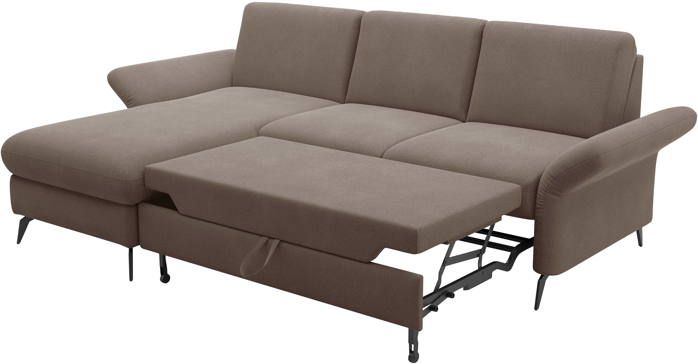Home affaire Ecksofa »Rochelle«, optional: Armteilverstellung, klappbar, Bettkasen