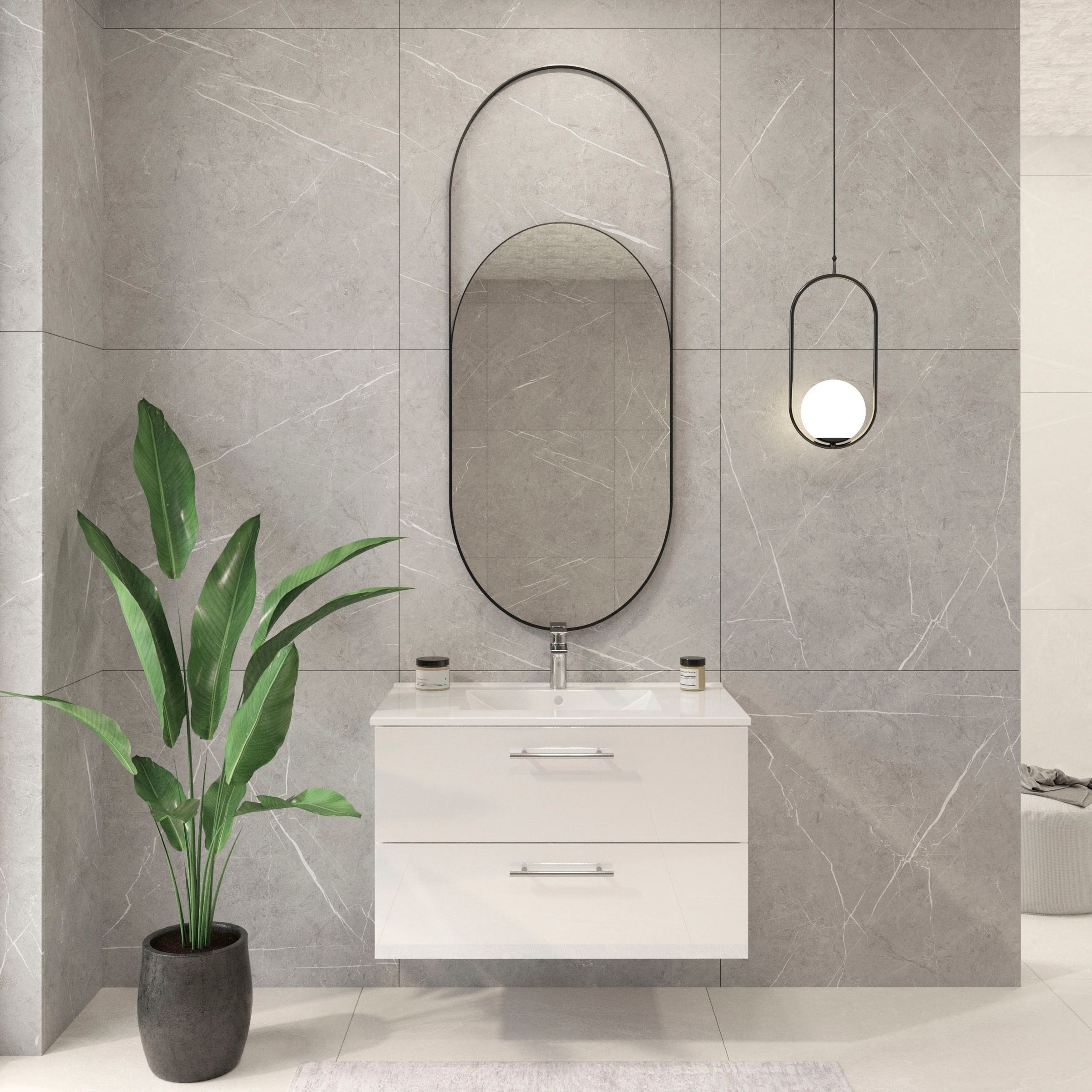 welltime Waschtisch »Athen Badezimmerschrank mit Softclose Funktion WC Bad günstig online kaufen
