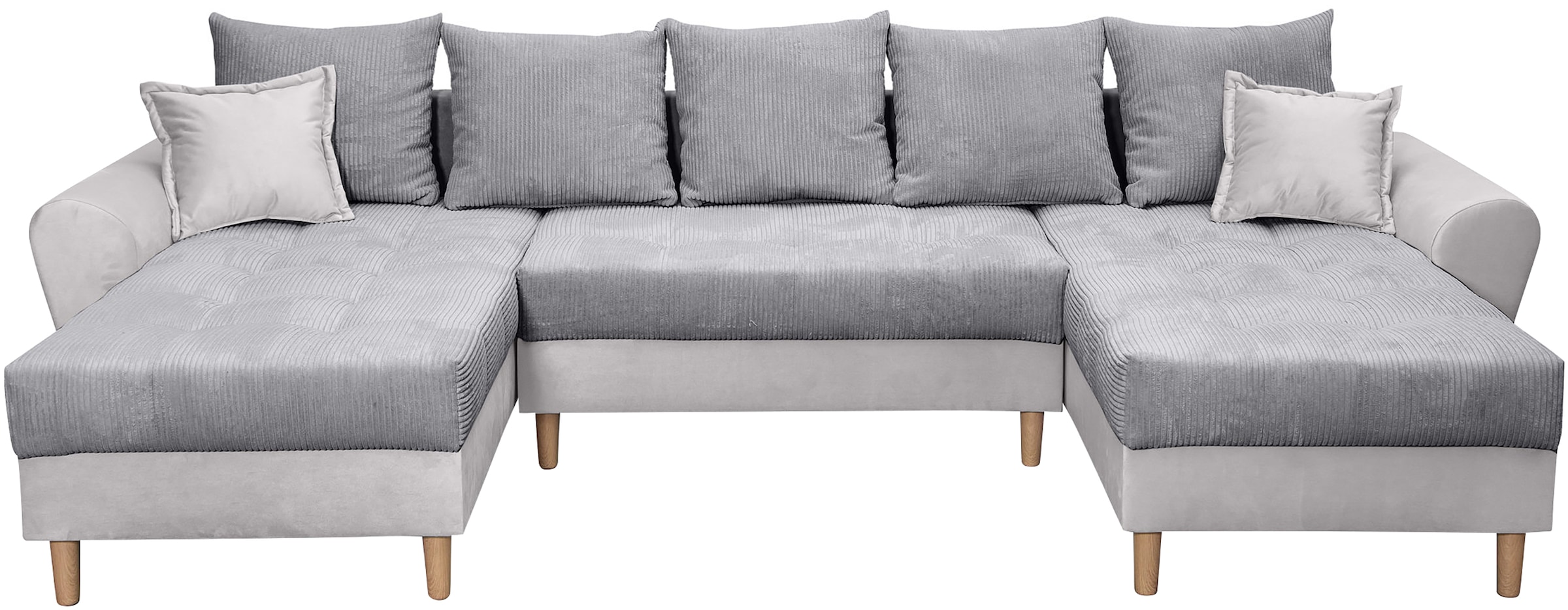COLLECTION AB Wohnlandschaft »Raisa U-Form«, mit Federkern, Kissen und Steppung im Sitzbereich