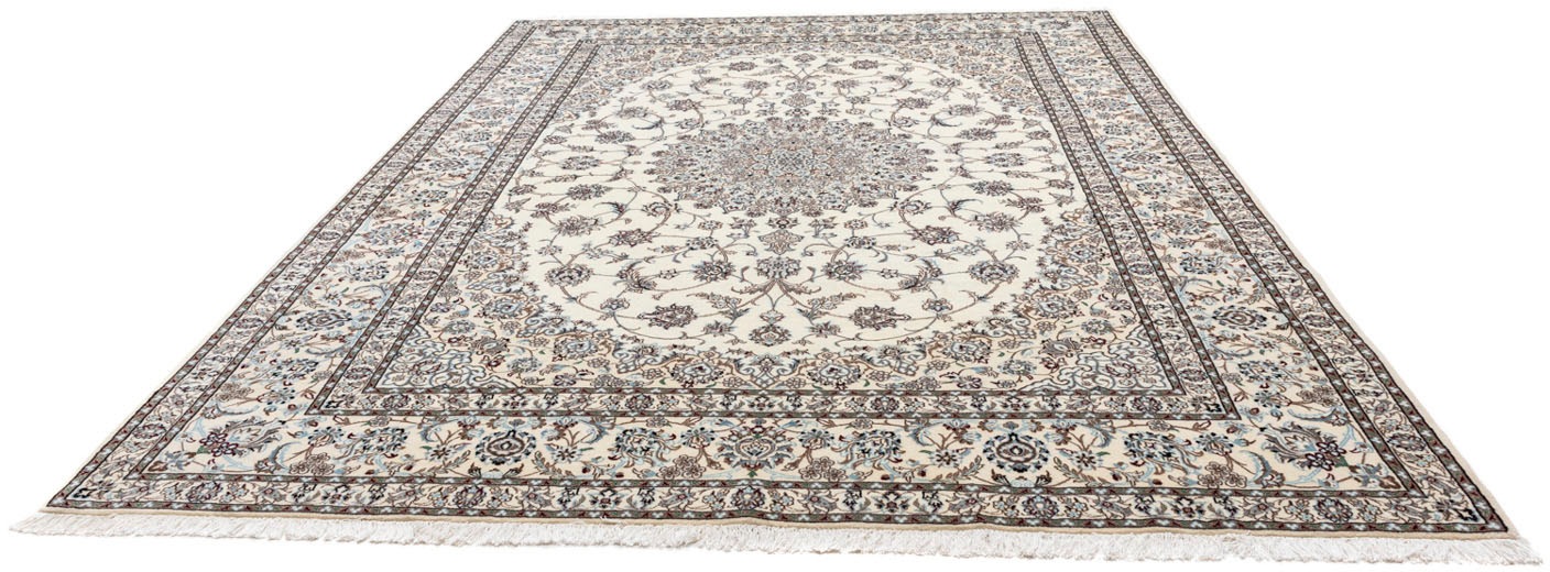 Bild von morgenland Wollteppich »Nain 9la Medaillon Beige 348 x 248 cm«, rechteckig, Unikat mit Zertifikat