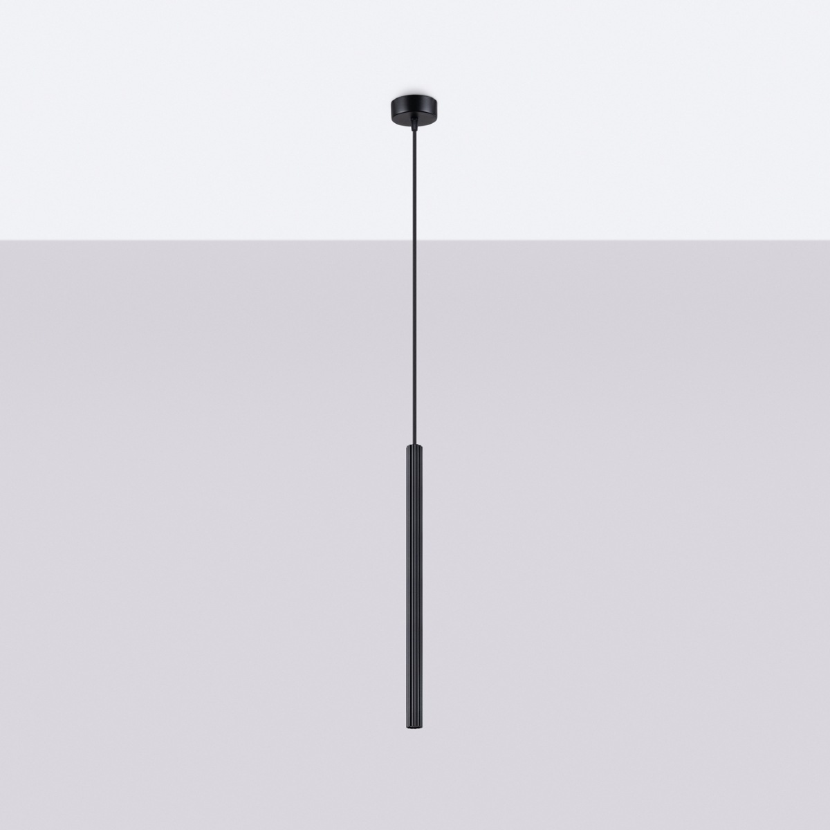 SOLLUX lighting Pendelleuchte »Pendelleuchte ARCHE 1 Schwarz«, 1 flammig, L günstig online kaufen