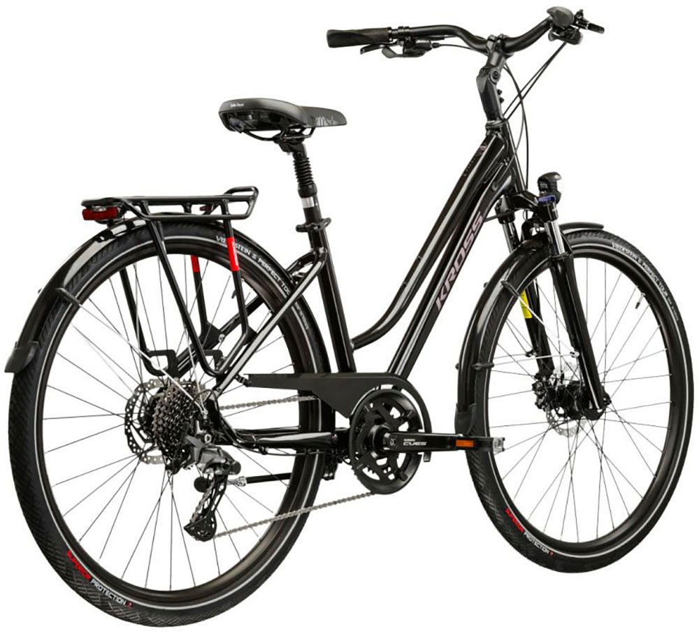 Kross Trekkingrad »Damen-Trekkingrad 28" Trans 7.0 Schwarz 20 Gänge« 20 Gang Shimano CUES U6020 Schaltwerk Kettenschaltung