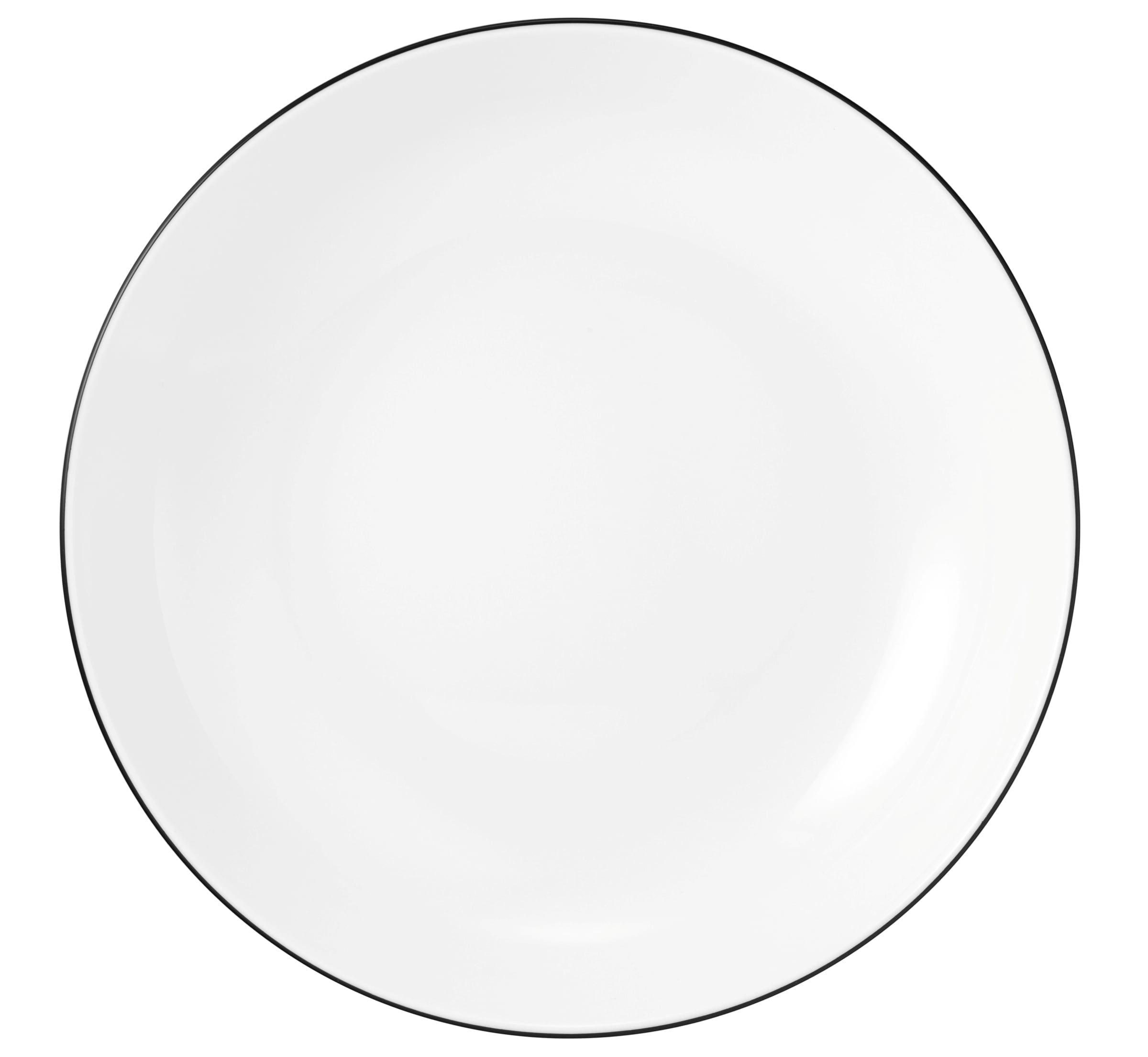 Seltmann Weiden Tafelservice »Teller Set, Geschirr-Set Lido Black Line«, (Set, 12 tlg.), Teller-Set, Suppenteller, 12 Teile, für 6 Personen, Made in Germany