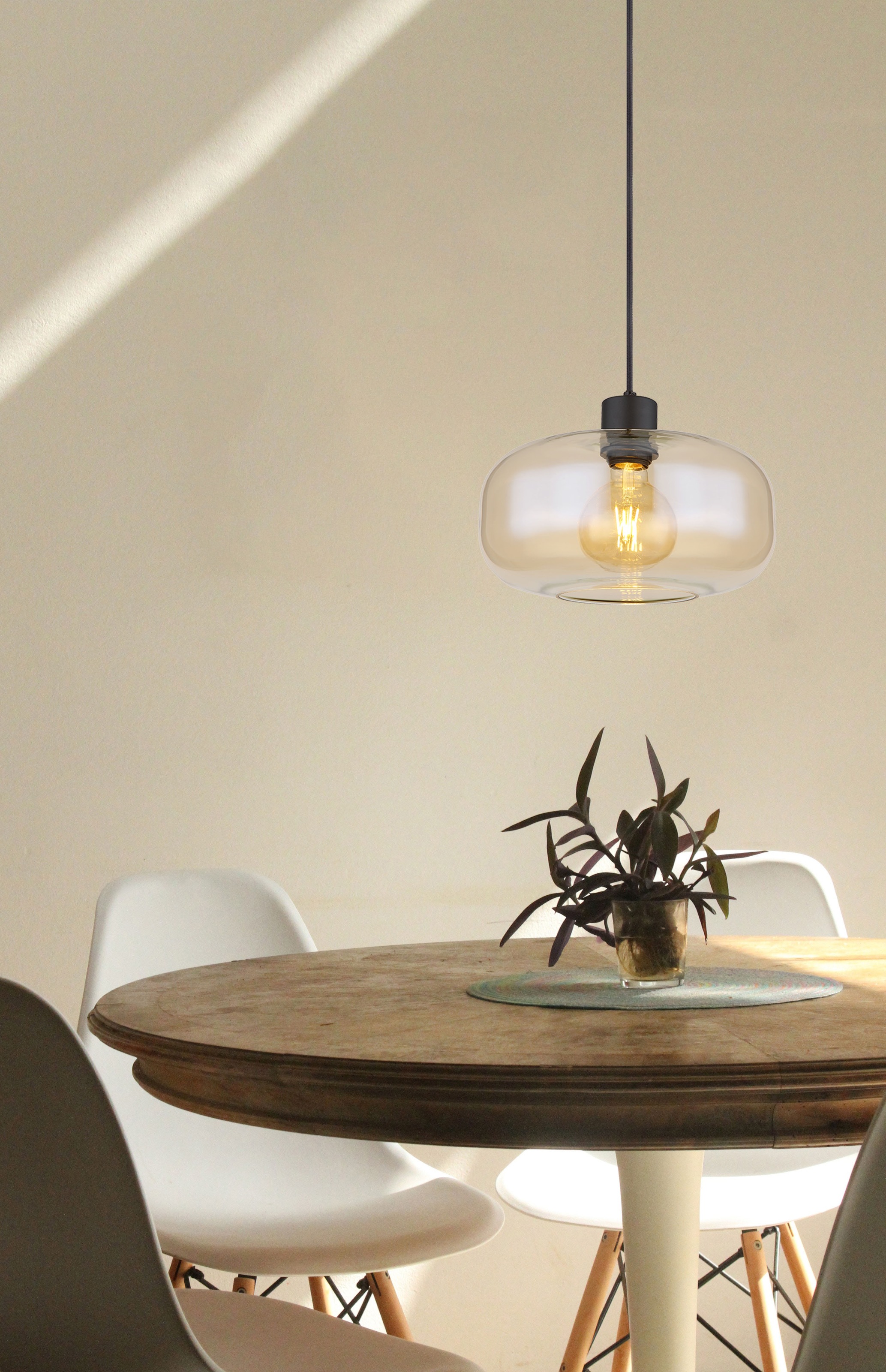GLOBO LIGHTING Hängeleuchte »GIUSEPPE«, Leuchtmittel E27 | ohne Leuchtmittel, Hängelampe/Pendelleuchte/Esszimmer/Wohnzimmer/Esstisch