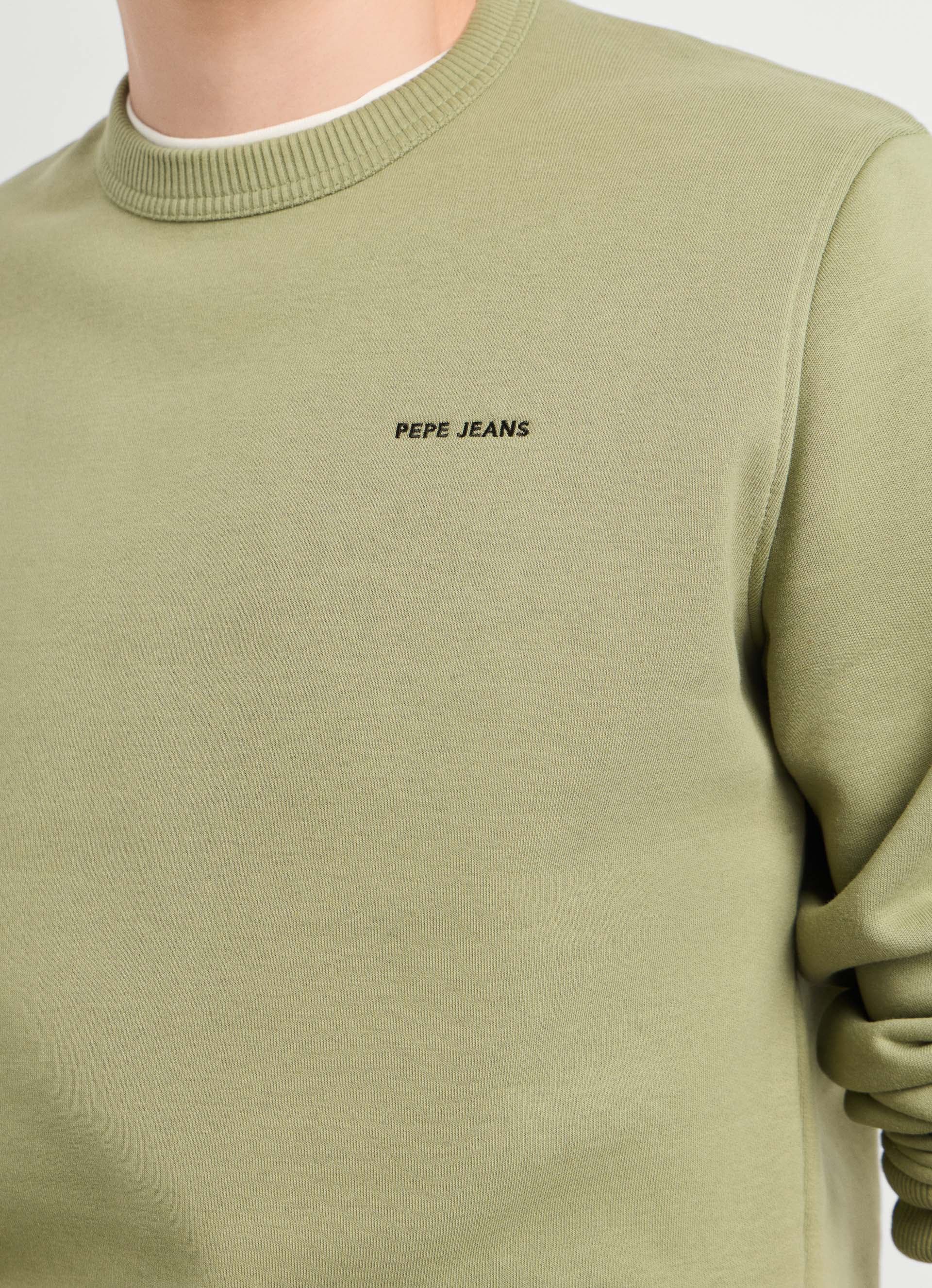 Pepe Jeans Sweatshirt »JEFFERSON CREW«, mit Logostickerei, Baumwollmix
