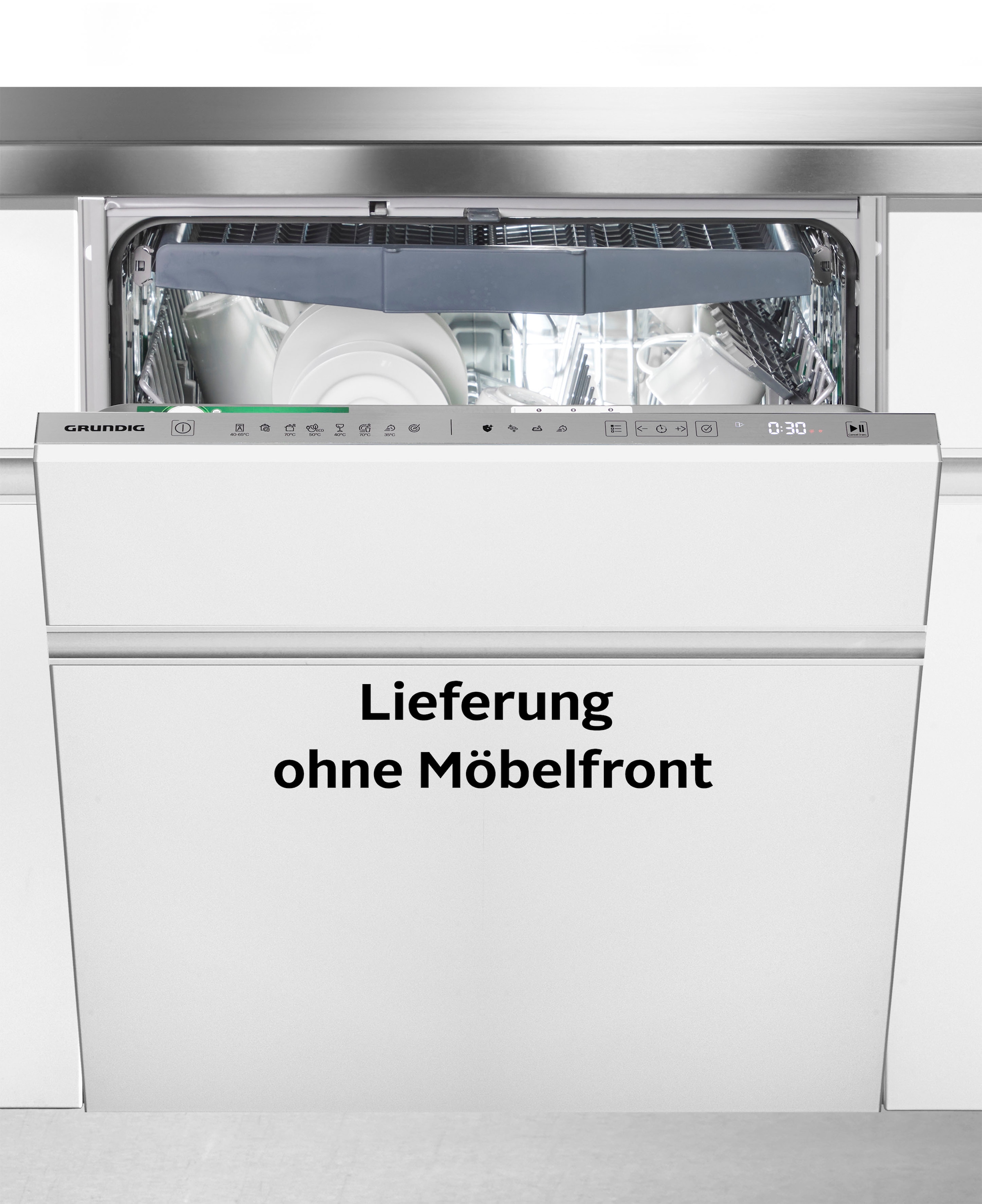 Grundig vollintegrierbarer Geschirrspüler »GNVP4420 7629191677«, 15 Maßgedecke, CornerWash