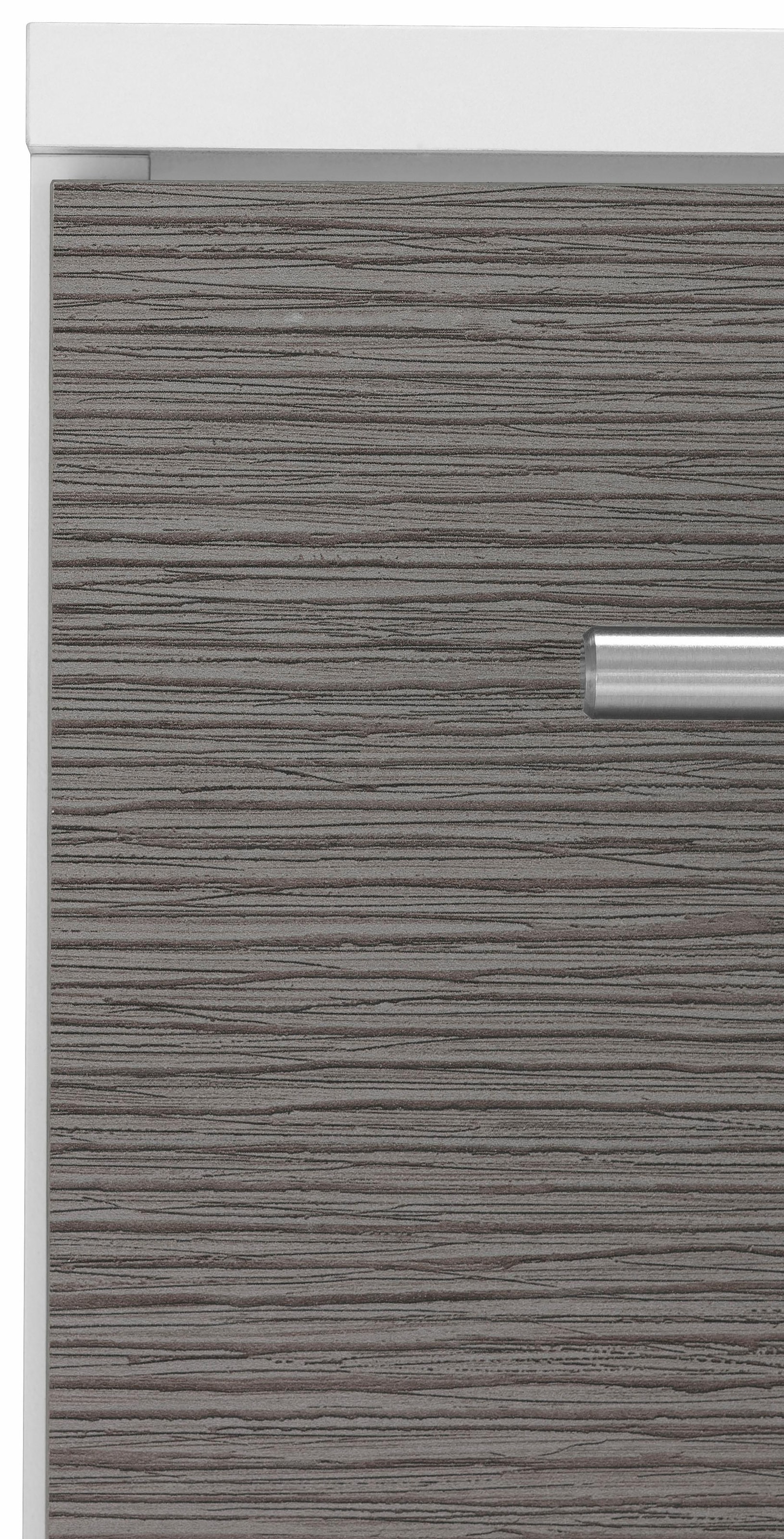 welltime Waschbeckenunterschrank »Emmi, Breite 59 cm«, Siphonausschnitt, Metallbeschläge