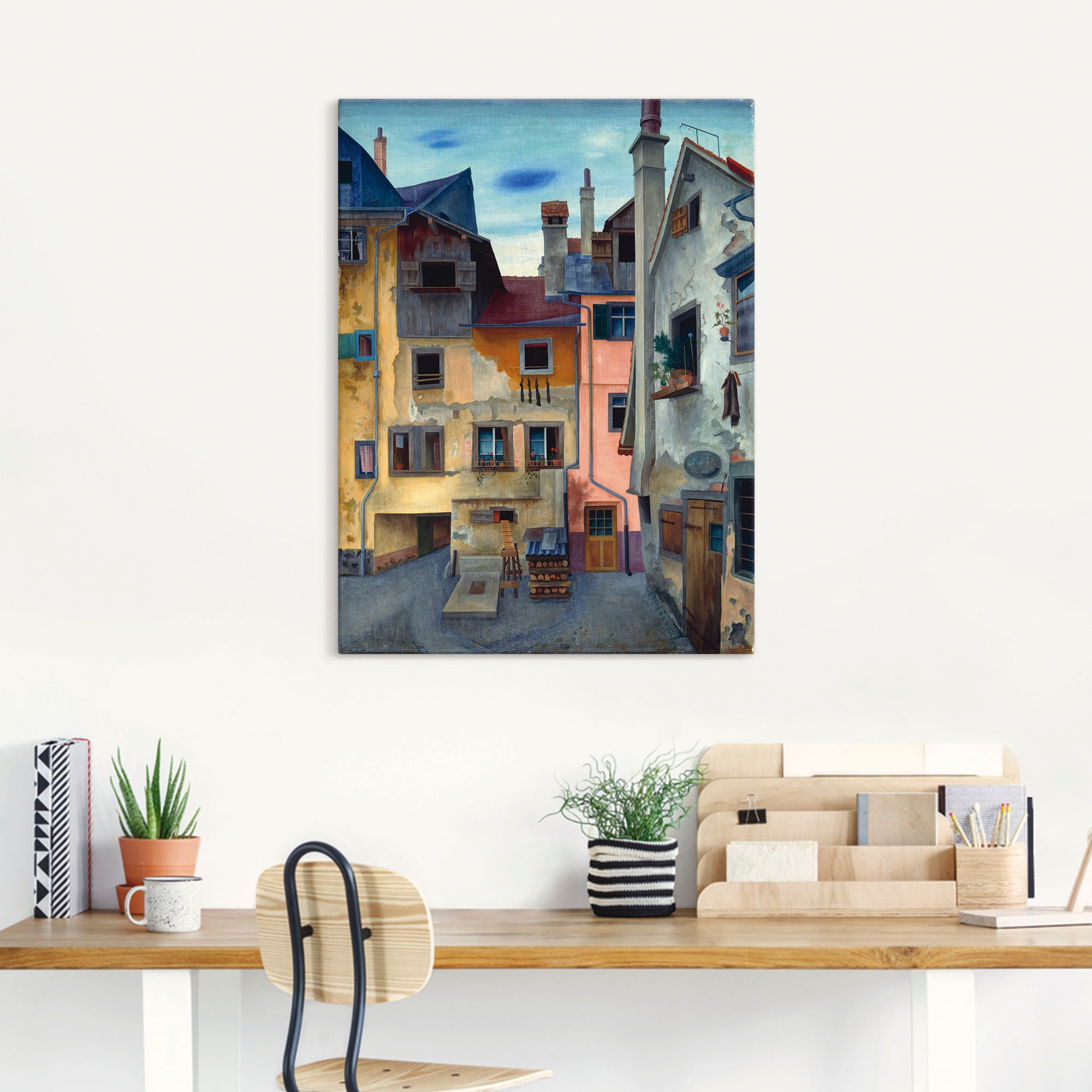 Artland Wandbild »Alte Häuser in Lindau«, Fenster & Türen, (1 St.), als Lei günstig online kaufen