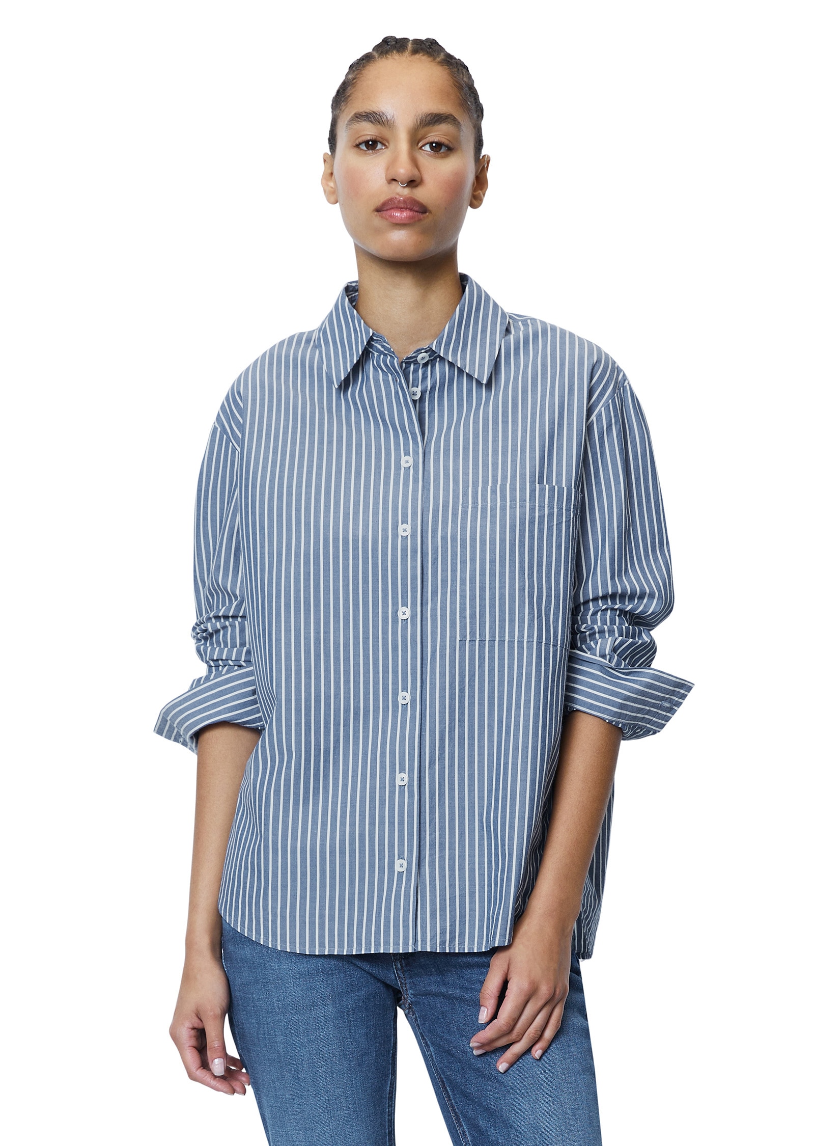Marc O'Polo DENIM Langarmbluse »aus reinem Organic Cotton«