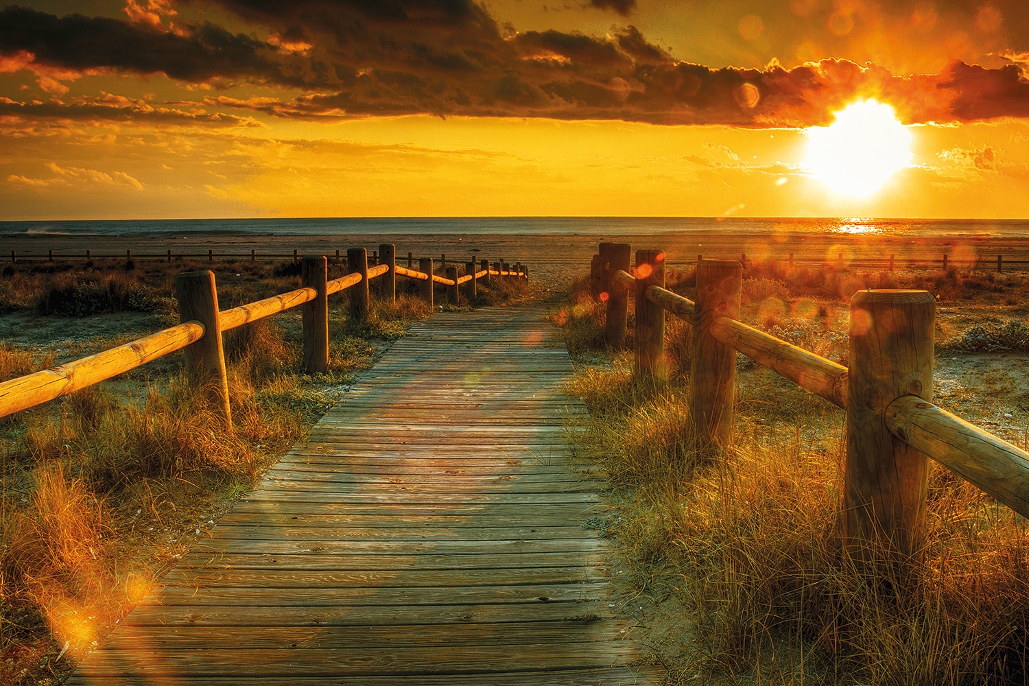 Papermoon Fototapete »Sunset Beach«