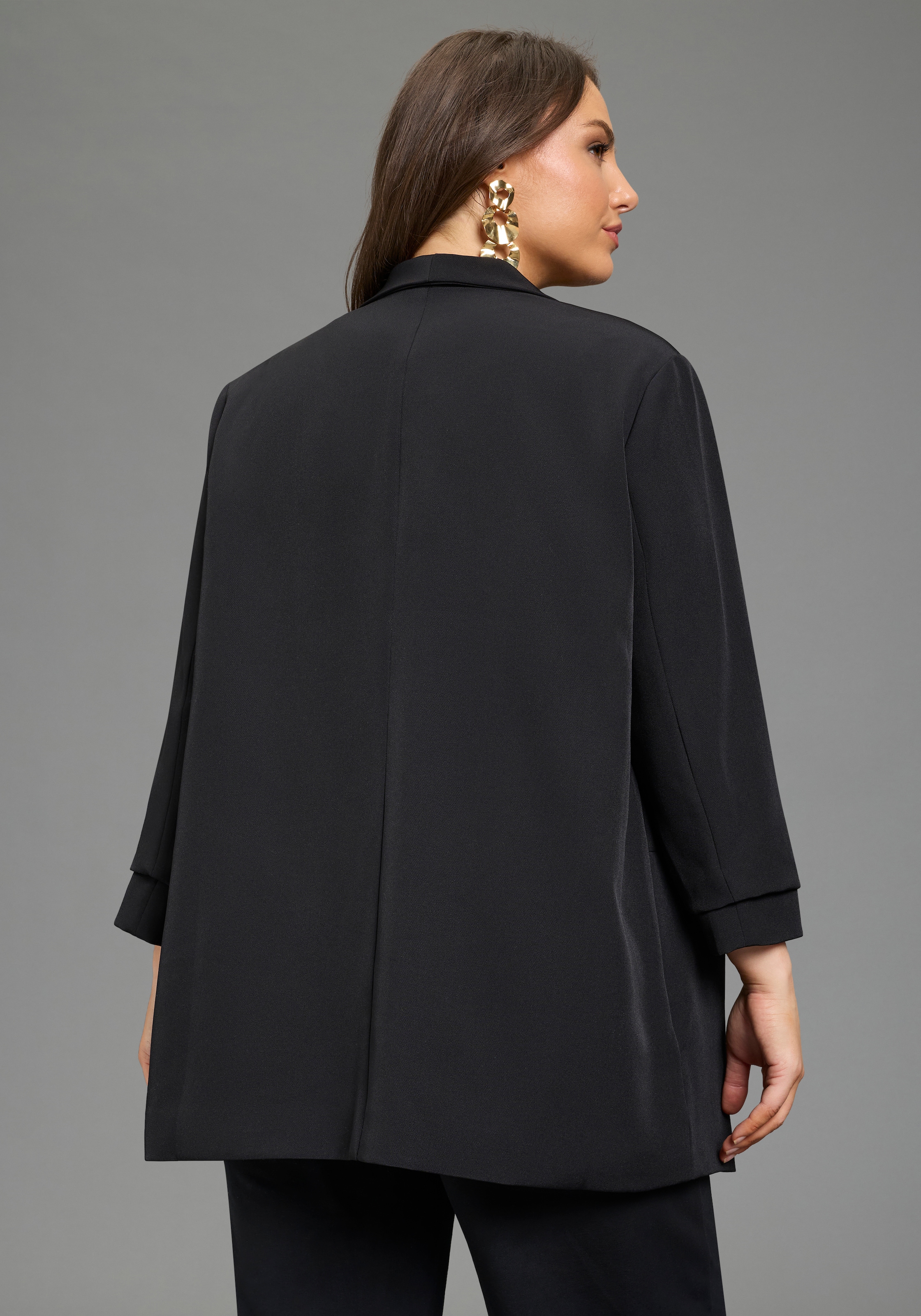 Laura Scott CURVE Longblazer feminin geschnittener Blazer, figurumspielende Passform