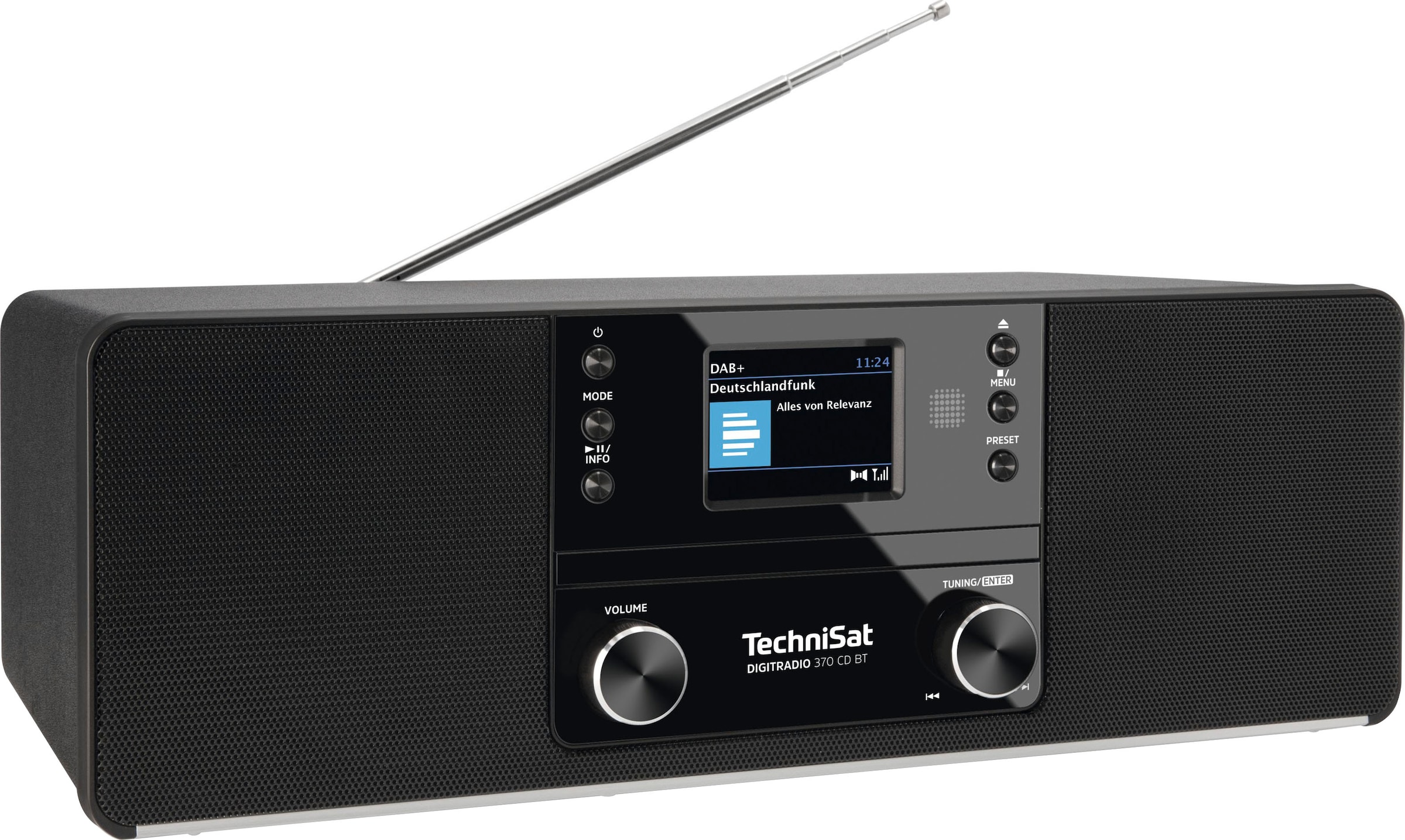 TechniSat Digitalradio (DAB+) »DIGITRADIO 370 CD BT«, (Bluetooth UKW mit RDS -Digitalradio (DAB+) 10 W) auf Rechnung kaufen