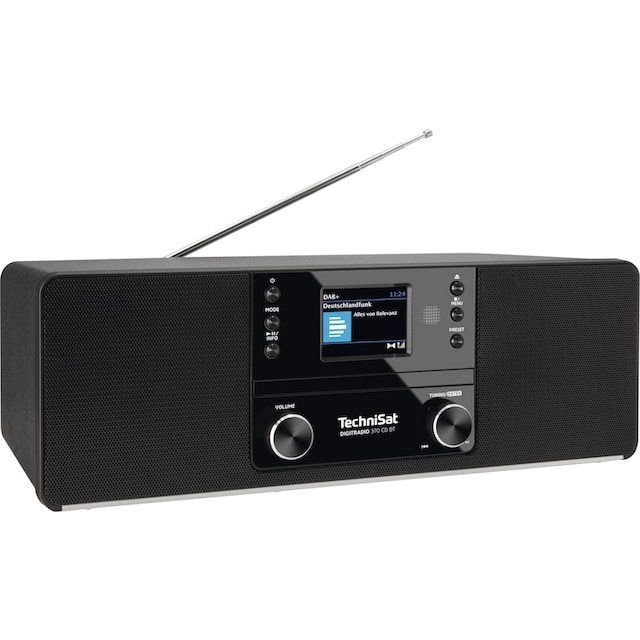 TechniSat Digitalradio (DAB+) »DIGITRADIO 370 CD BT«, (Bluetooth UKW mit RDS -Digitalradio (DAB+) 10 W) auf Rechnung kaufen