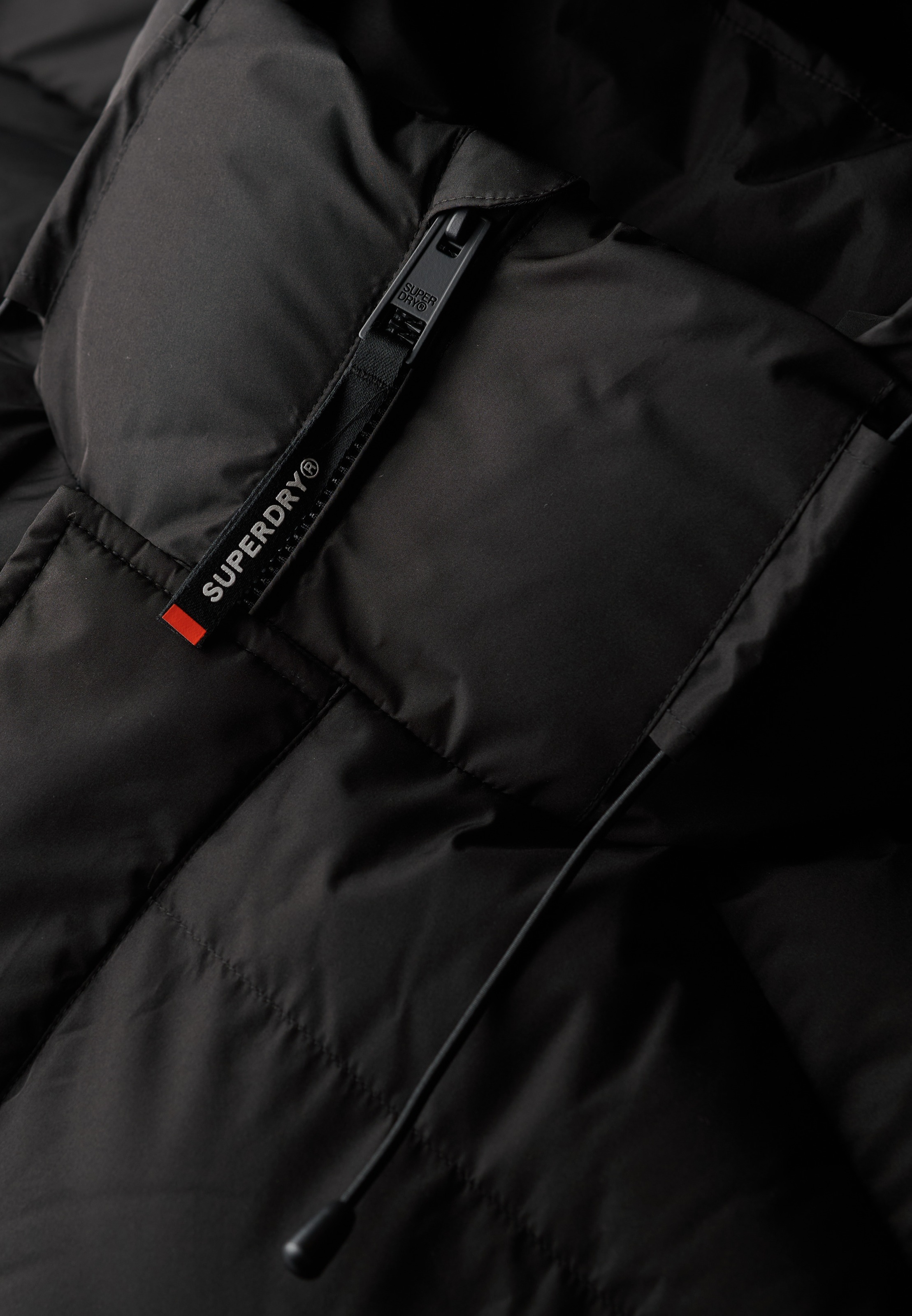 Superdry Steppjacke »HOODED 5 BAFFLE SPORTS PUFFER« mit Kapuze Kunstfaser, relaxed fit