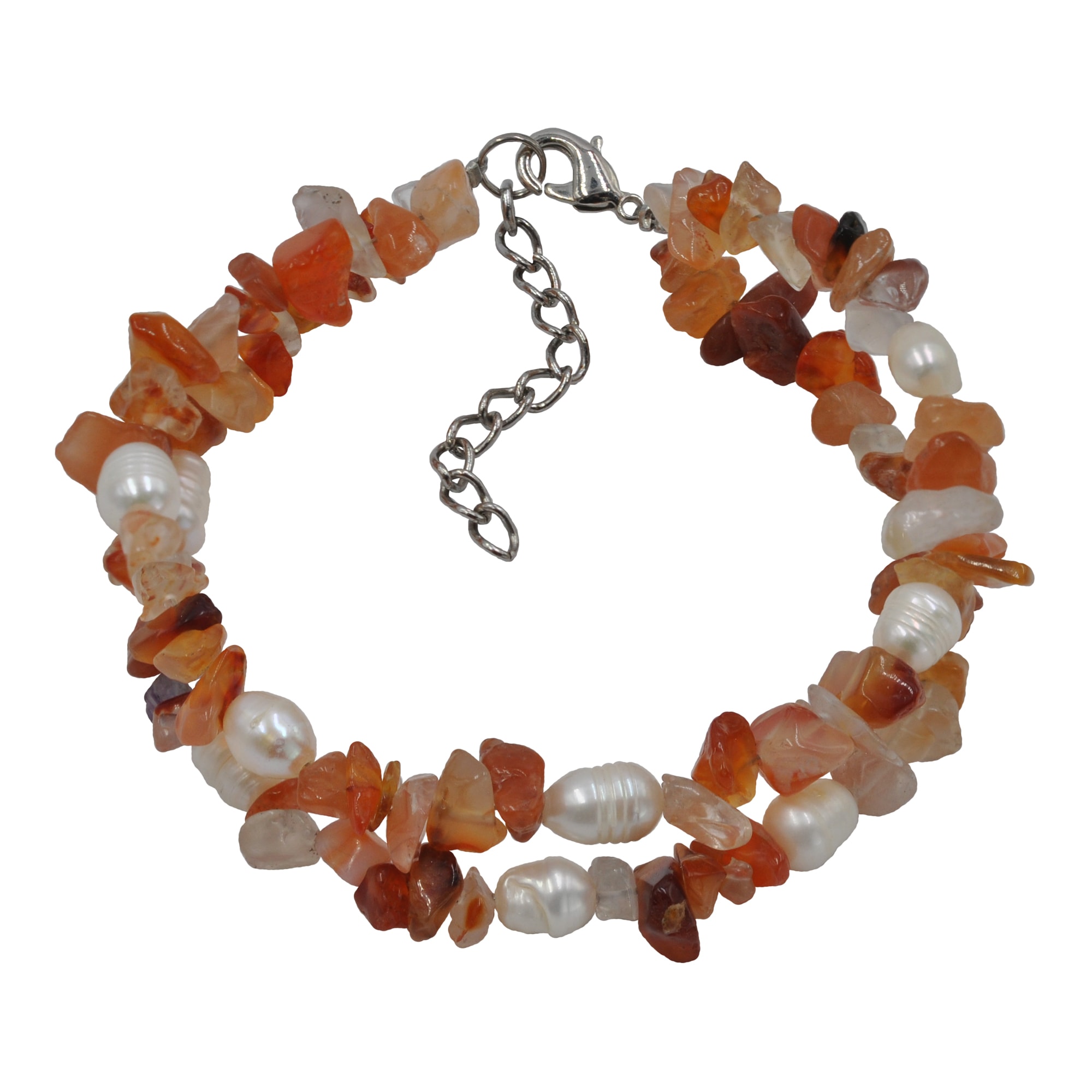 Steuer Collierkettchen »Set aus Collier und Armband 2 -reihig Achatsplitter«