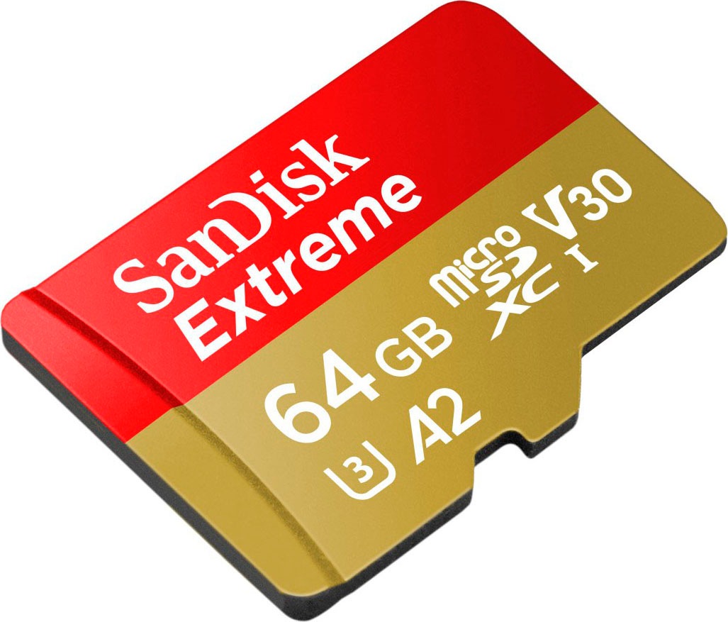 Sandisk Speicherkarte »Extreme 64GB« (64 GB UHS Class 3 170 MB/s Lesegeschwindigkeit)