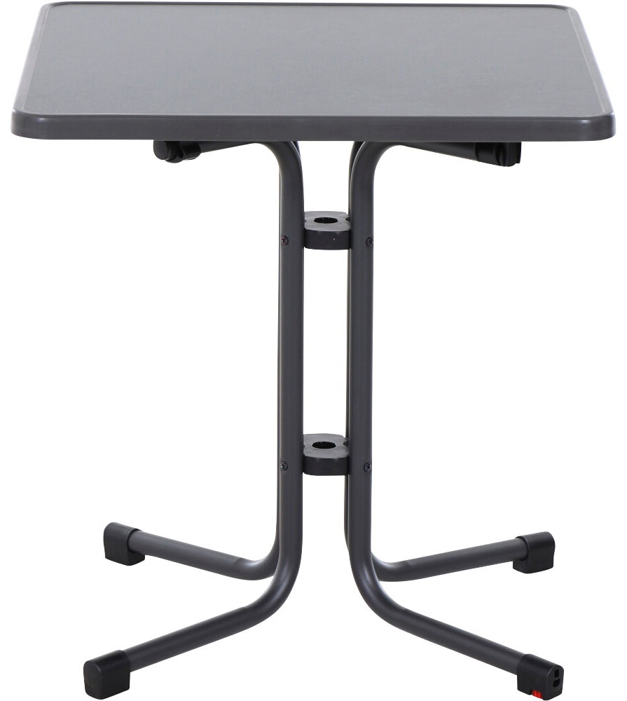 Siena Garden Gartentisch »Paco«, (1 St.), BxTxH: 70x70x71 cm, Stahl / Melamin, matt-anthrazit