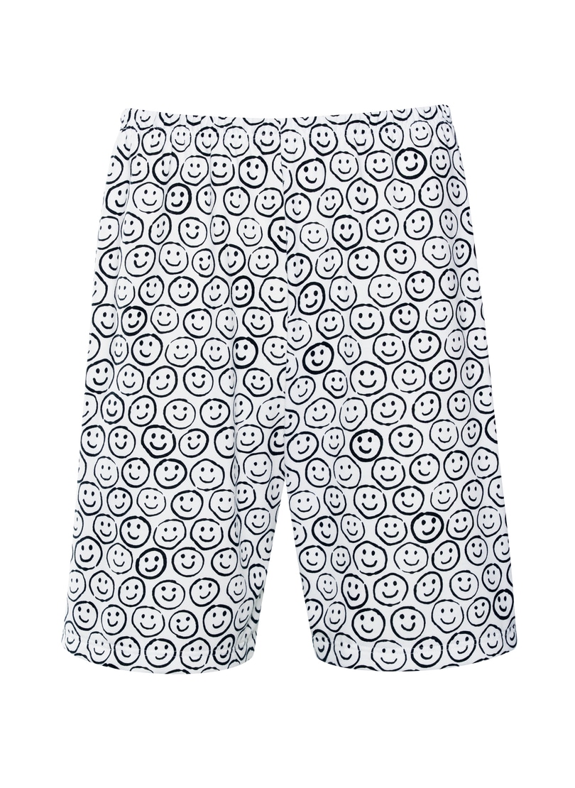 Trigema Bermudas »TRIGEMA Bermuda Shorts mit freundlichem Smiley-Motiv«, (1 tlg.)