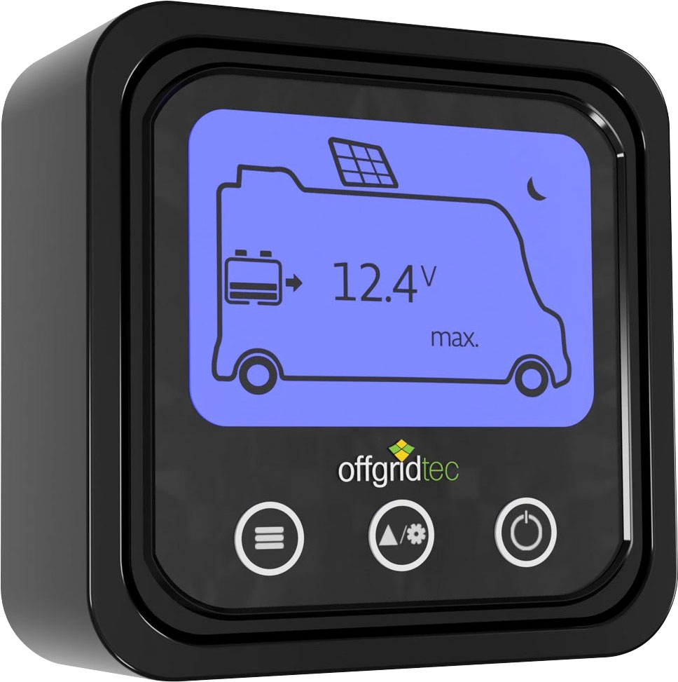 offgridtec Solaranlage »MobileBlack M 200W/30A MPPT DUO Laderegler OLP PERC Solarmodul«, (Set), für Wohnmobile mit einzigartigen Moduldesign