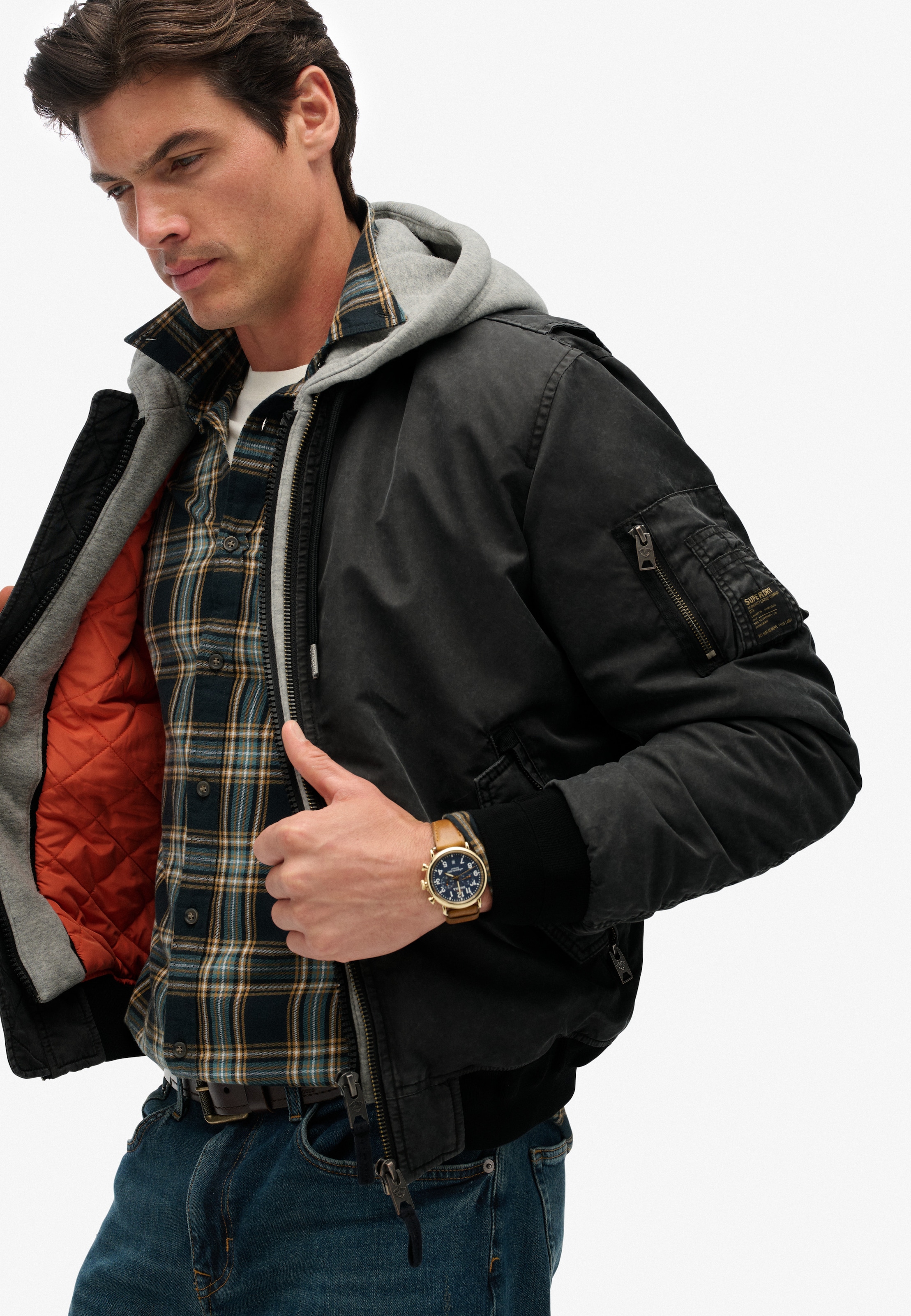 Superdry Parka »MILITARY MA1 BOMBER JACKET«, ohne Kapuze