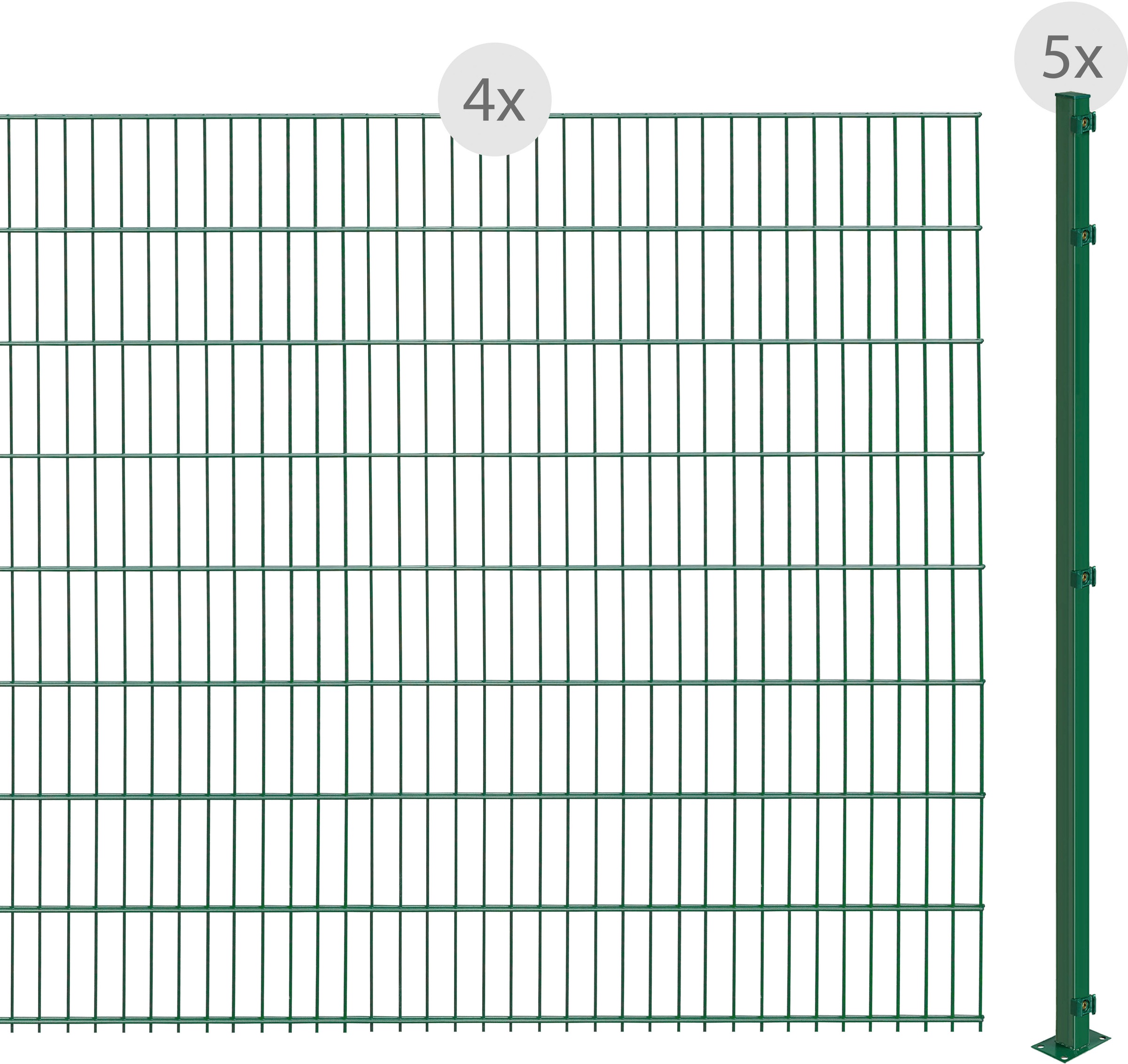 Arvotec Doppelstabmattenzaun, zum Aufschrauben, 163 cm, 8 m kaufen