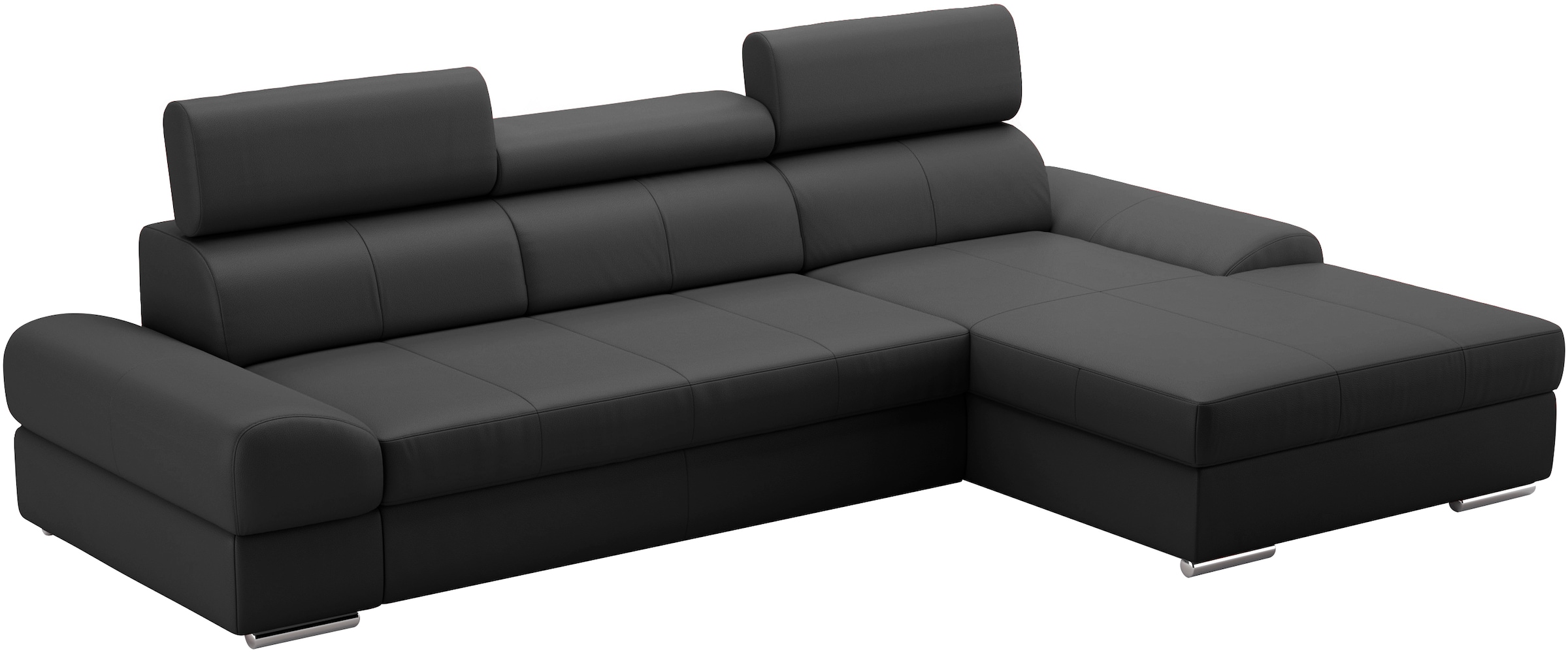 sit&more Ecksofa Broadway, mit verstellbaren Kopfteilen, wahlweise mit Bettfunktion