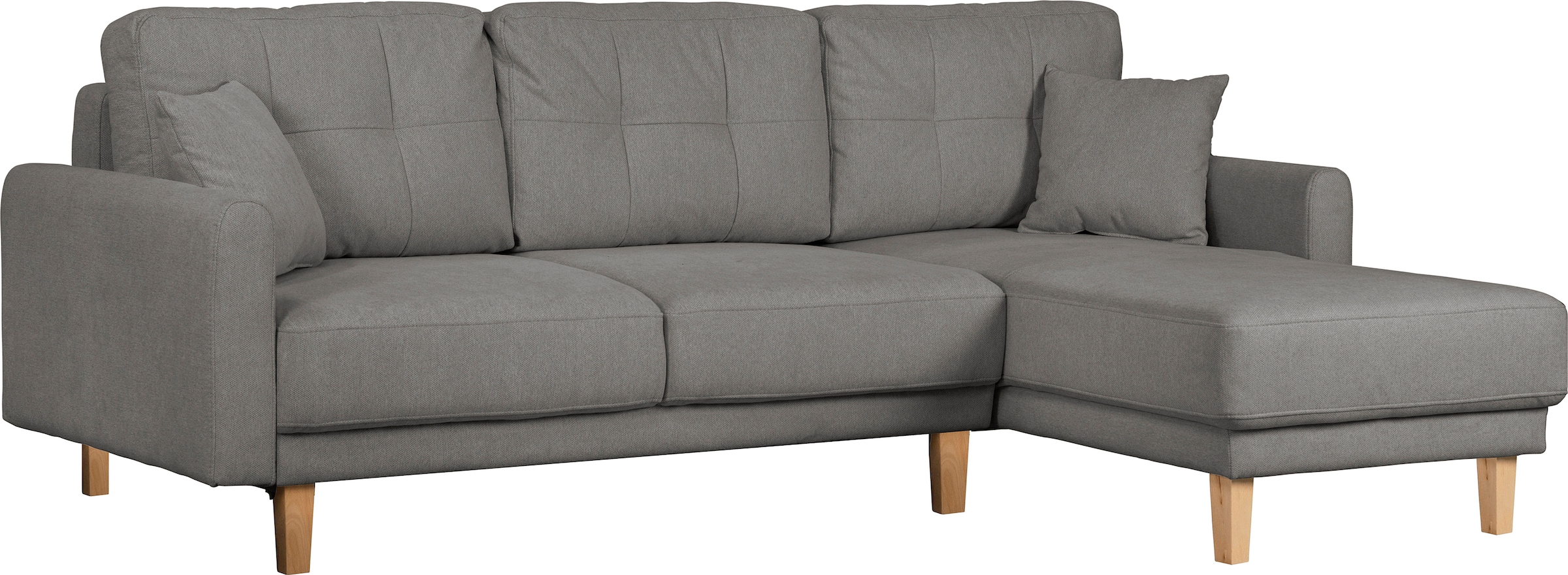 Home affaire Ecksofa »TRIPLO optionale Schlafsofa mit Bettkasten, Maße B/T/H: 234/164/89 cm«, L-Form wahlweise mit Bettfunktion - Liegefläche 132x210 cm