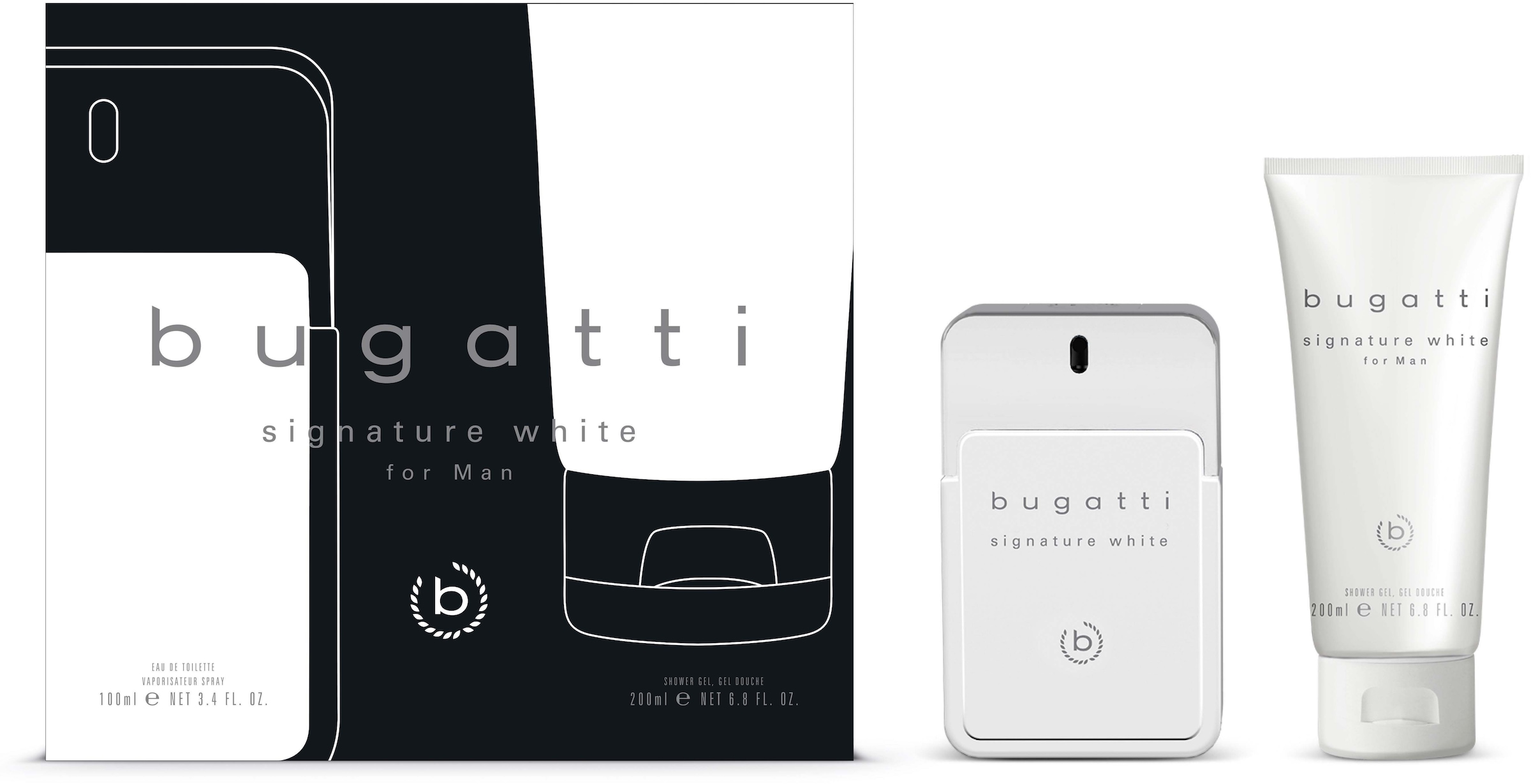 Marken im Fokus bugatti Duft-Set »Signature man«, de Eau 2 online tlg., kaufen Toilette + (Set, Duschgel)