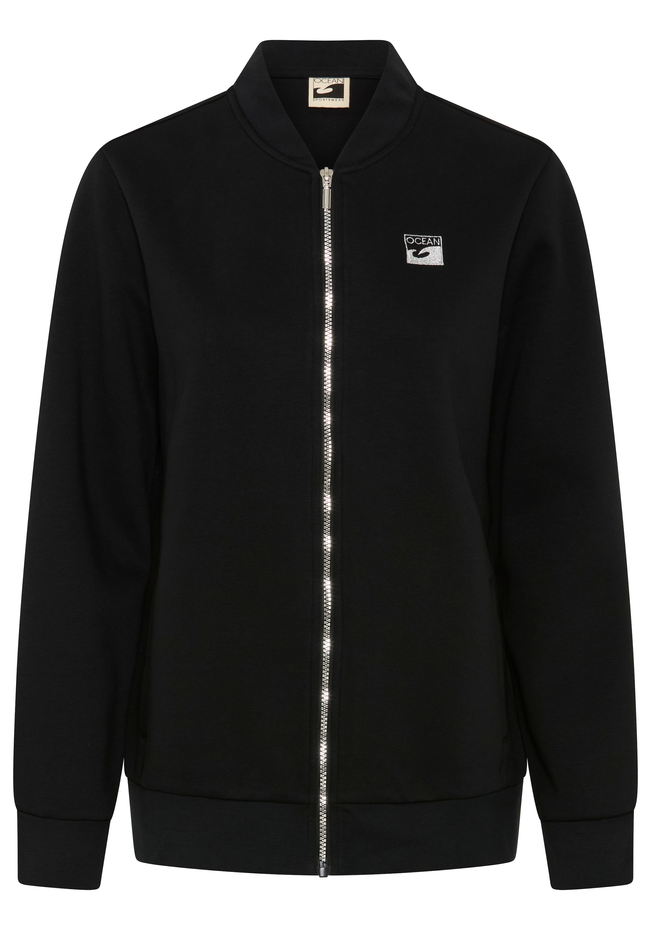 Laura Scott Sweatjacke 1 in  Blousonform aus kuscheliger Sweatware, glänzendem Reißverschluss