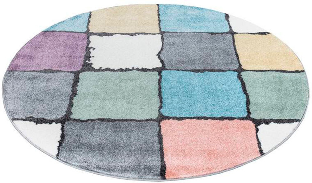 Carpet City Teppich »YOUNG919«, rund, 11 mm Höhe, Bunter Kinderteppich mit günstig online kaufen