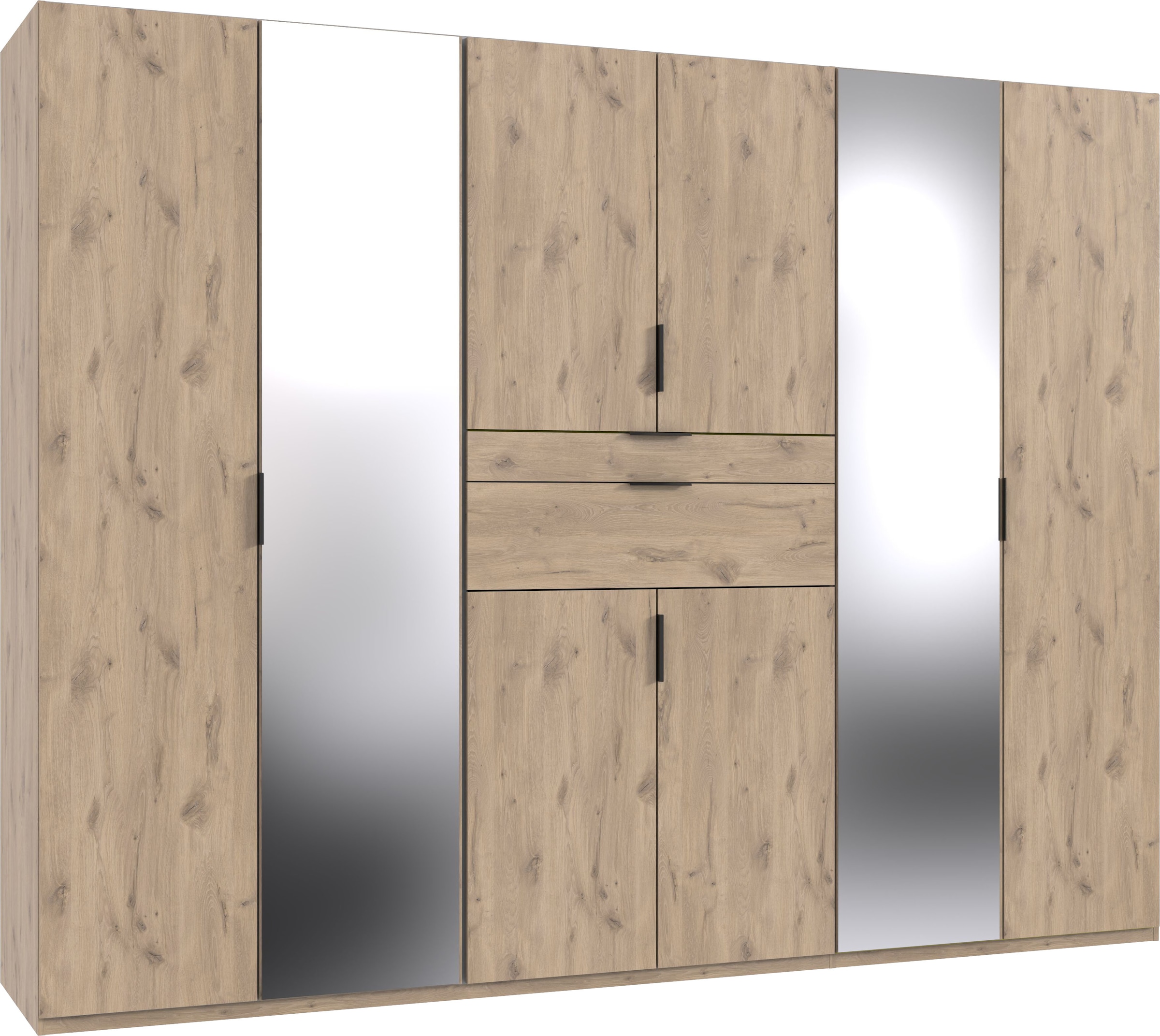 Wimex Drehtürenschrank »Moldau Kleiderschrank mit Spiegel Schlafzimmerschrank Bestseller«, Wähle deine Innenausstattung fertig konfiguriert im Schrank