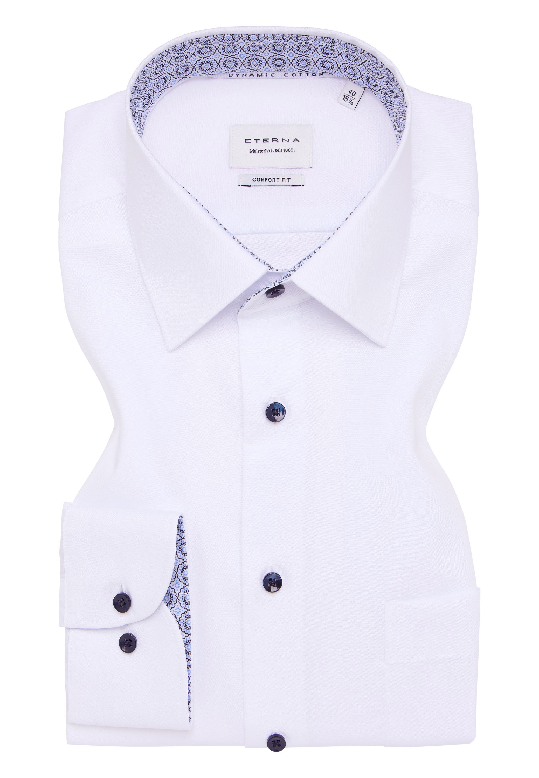 Eterna Langarmhemd »COMFORT FIT« NON IRON (bügelfrei)