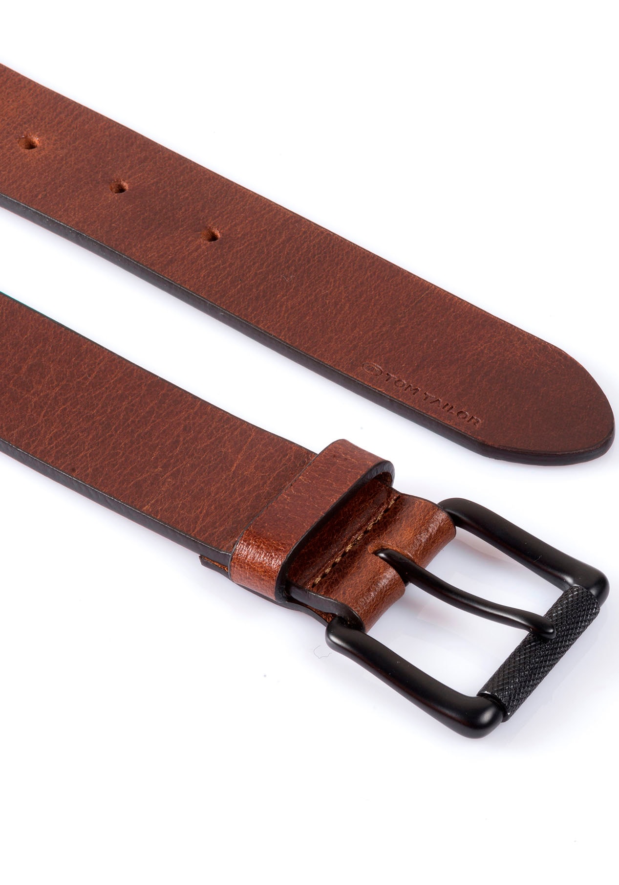 TOM TAILOR Ledergürtel »TTJASPER«, 3,5 cm breiter Herrengürtel, ideal zu Jeans bis Gr. 120