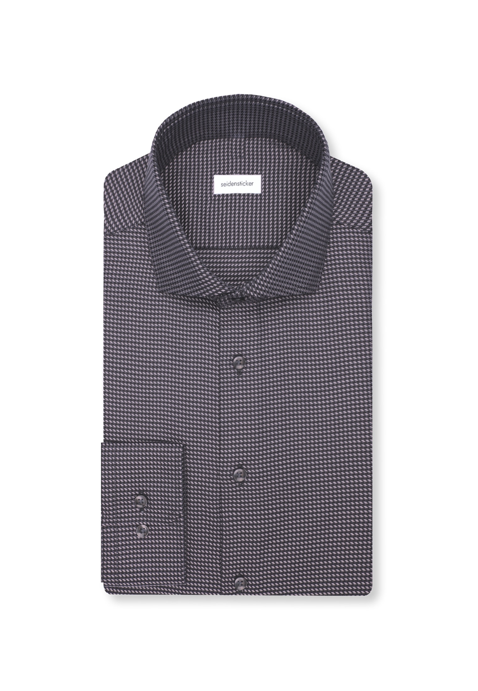 seidensticker Businesshemd »Schwarze Rose« Slim 1/1 Kentkragen Pepita