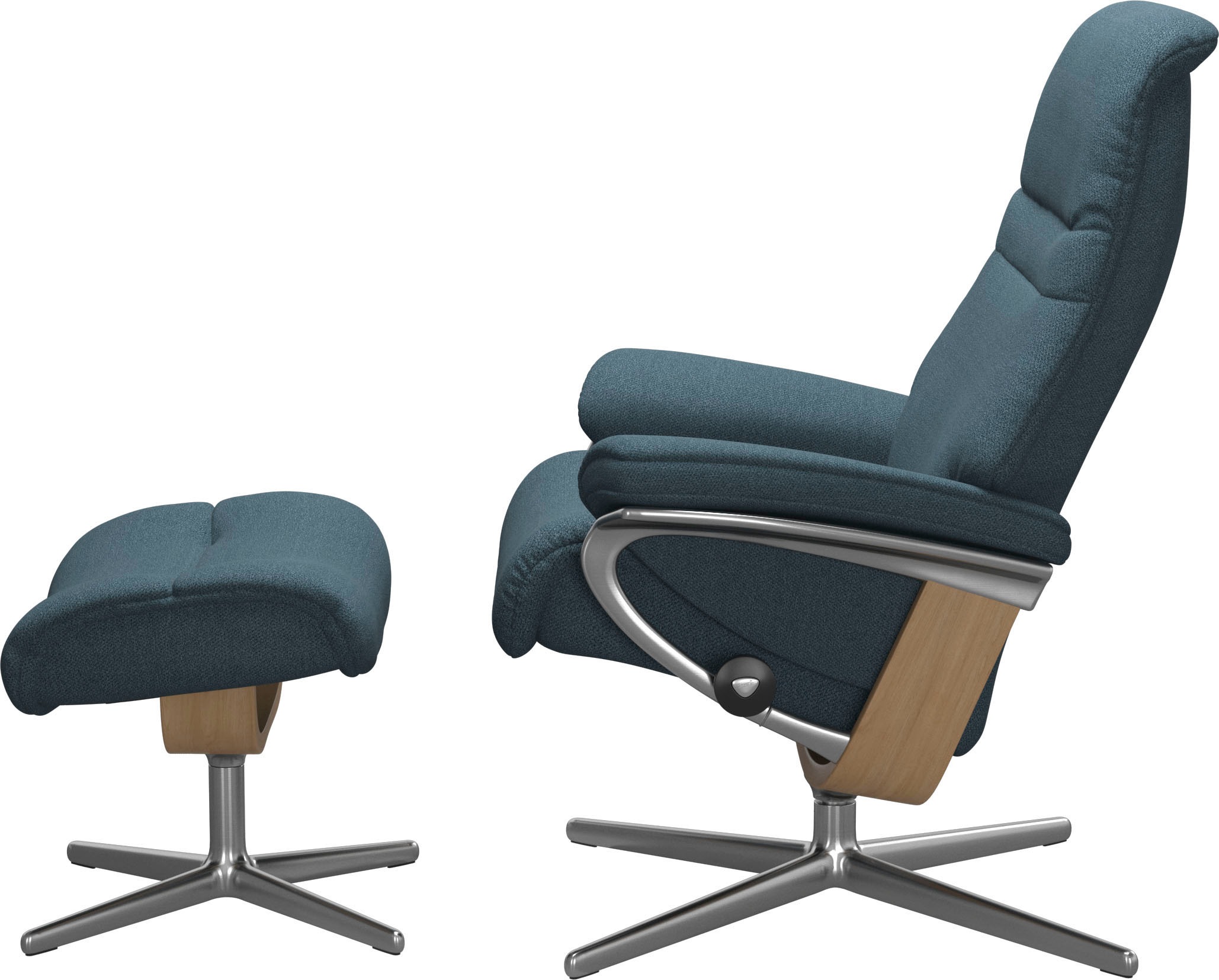 Stressless® Fußhocker »Sunrise«, mit Cross Base, Größe S, M & L, Holzakzent Eiche