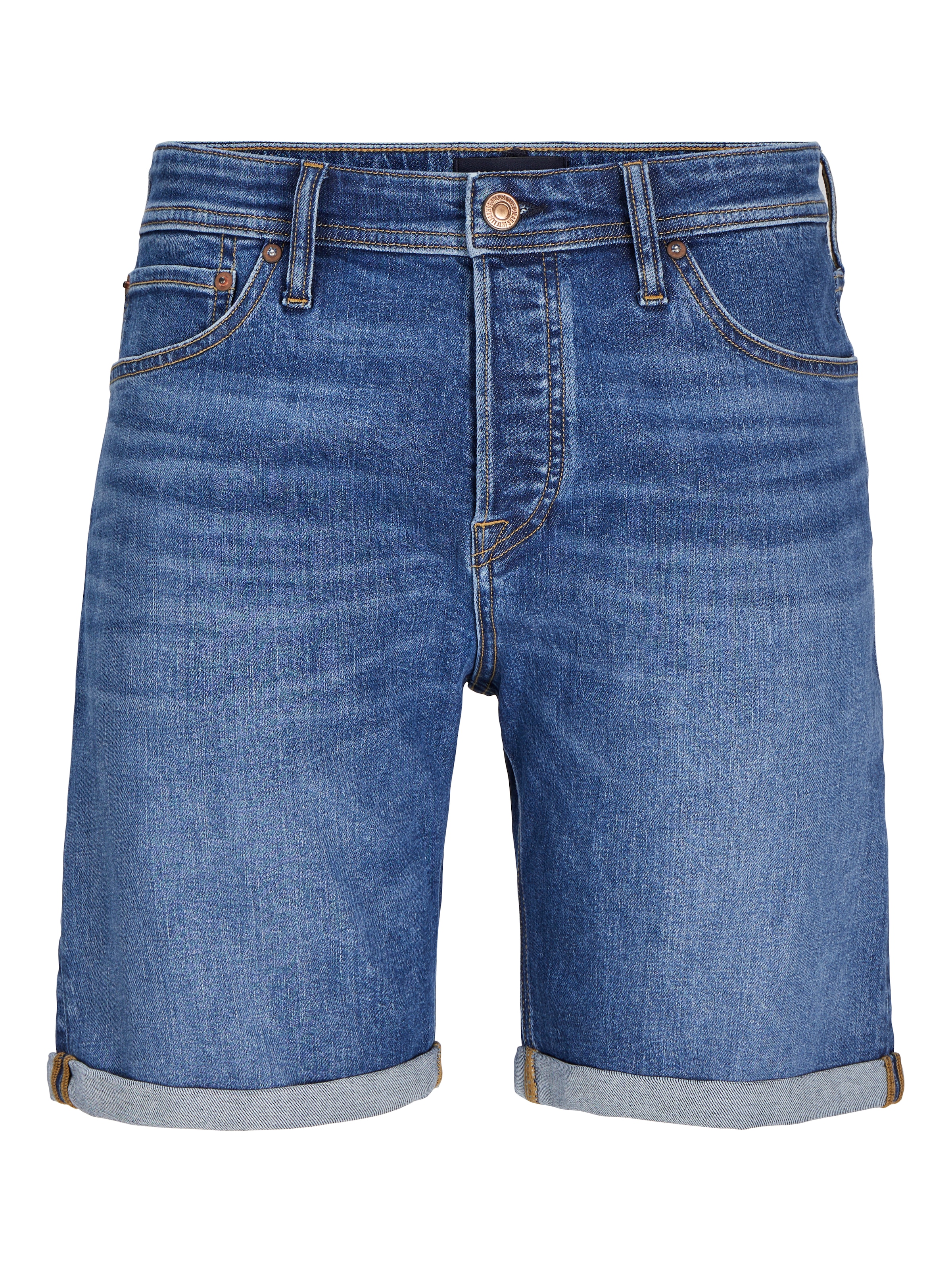 Jack & Jones Shorts »JJIRICK JJIORG SHORTS 363/365 2 PK MP«  Baumwollmischung, regular fit, zum krempeln