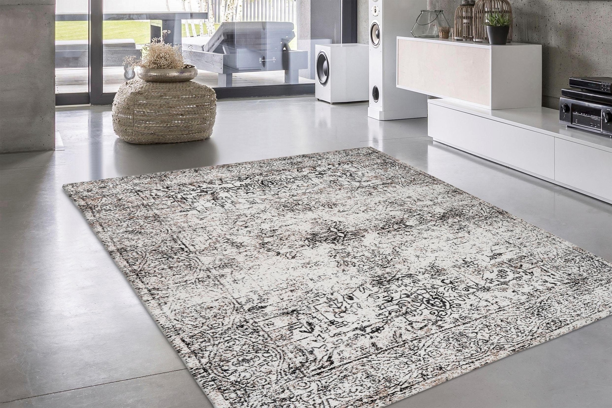 calo-deluxe Teppich »Bello 600«, rechteckig, 10 mm Höhe, Vintage Design, Wohnzimmer