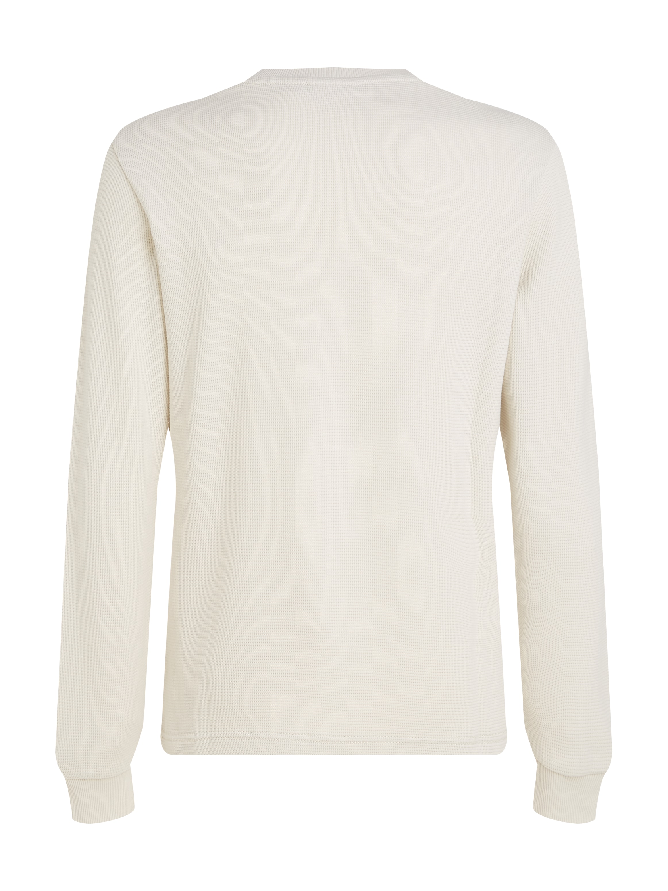 Calvin Klein Jeans Langarmshirt »WOVEN LABEL WAFFLE LS TEE« Logodruck